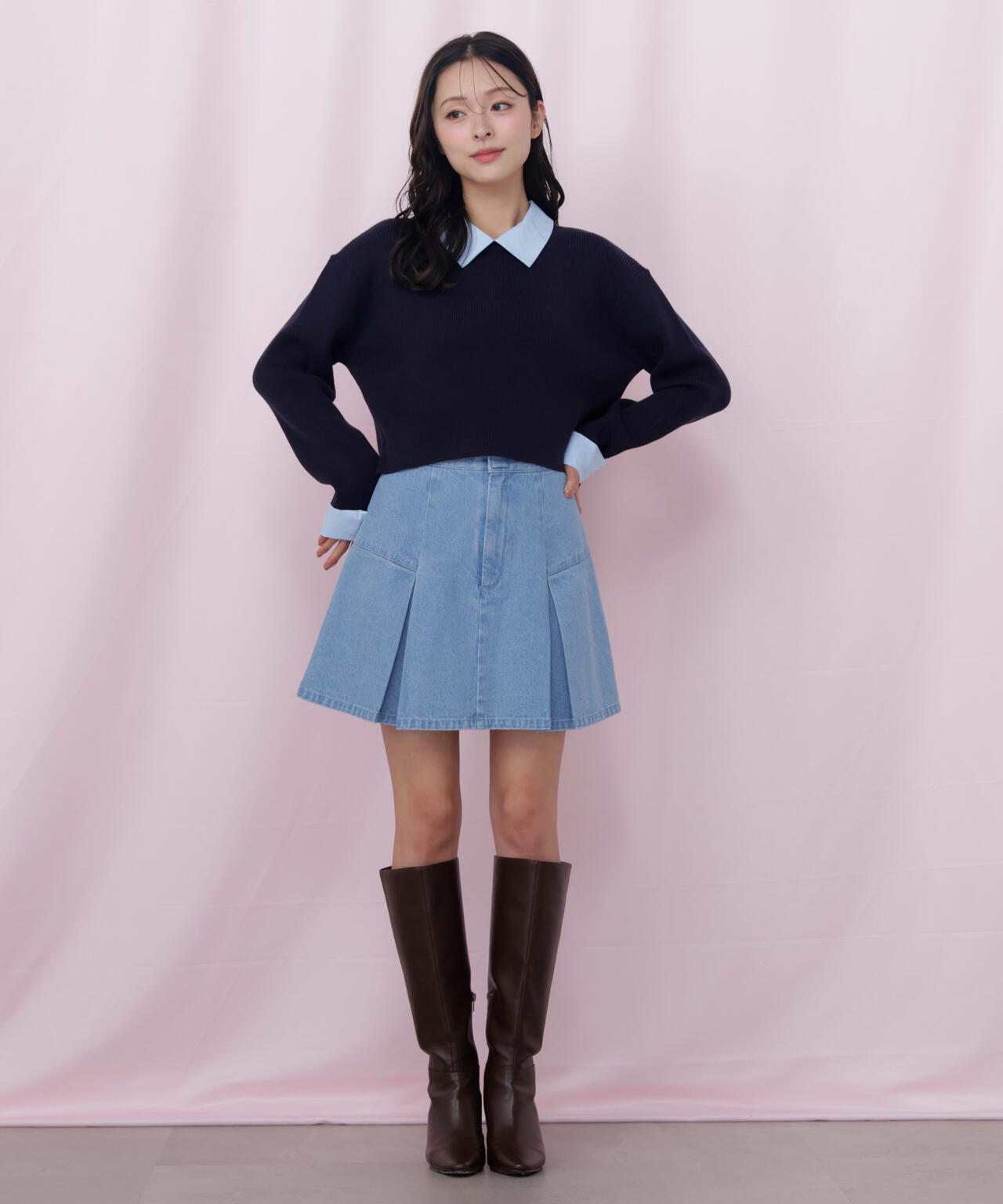 「Dickies × JILL by JILL STUART」別注タックミニスカート