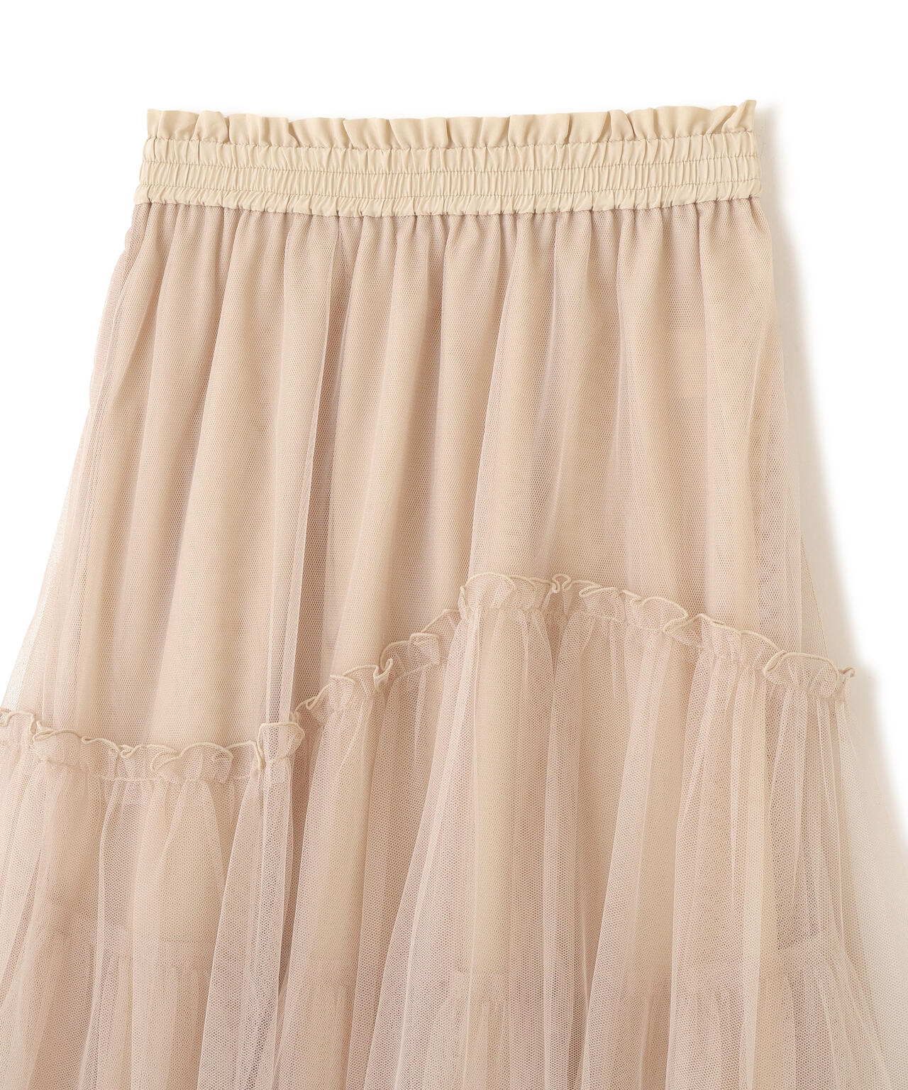 チュールランダムティアードスカート