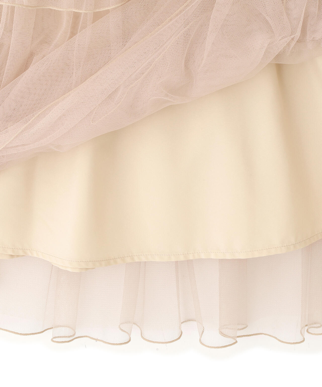 チュールランダムティアードスカート