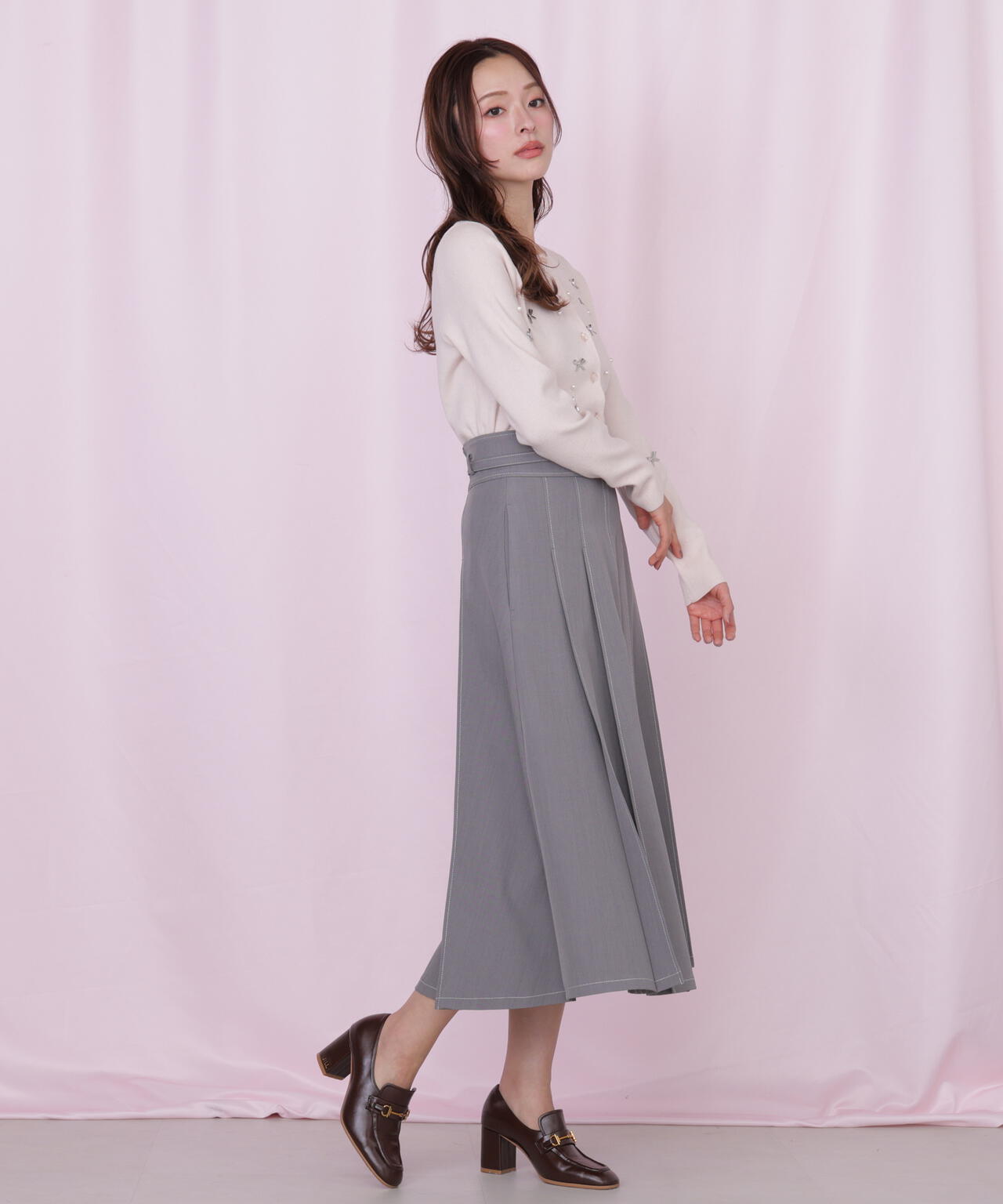 <セットアップ対応>ベーシックツイルスカート