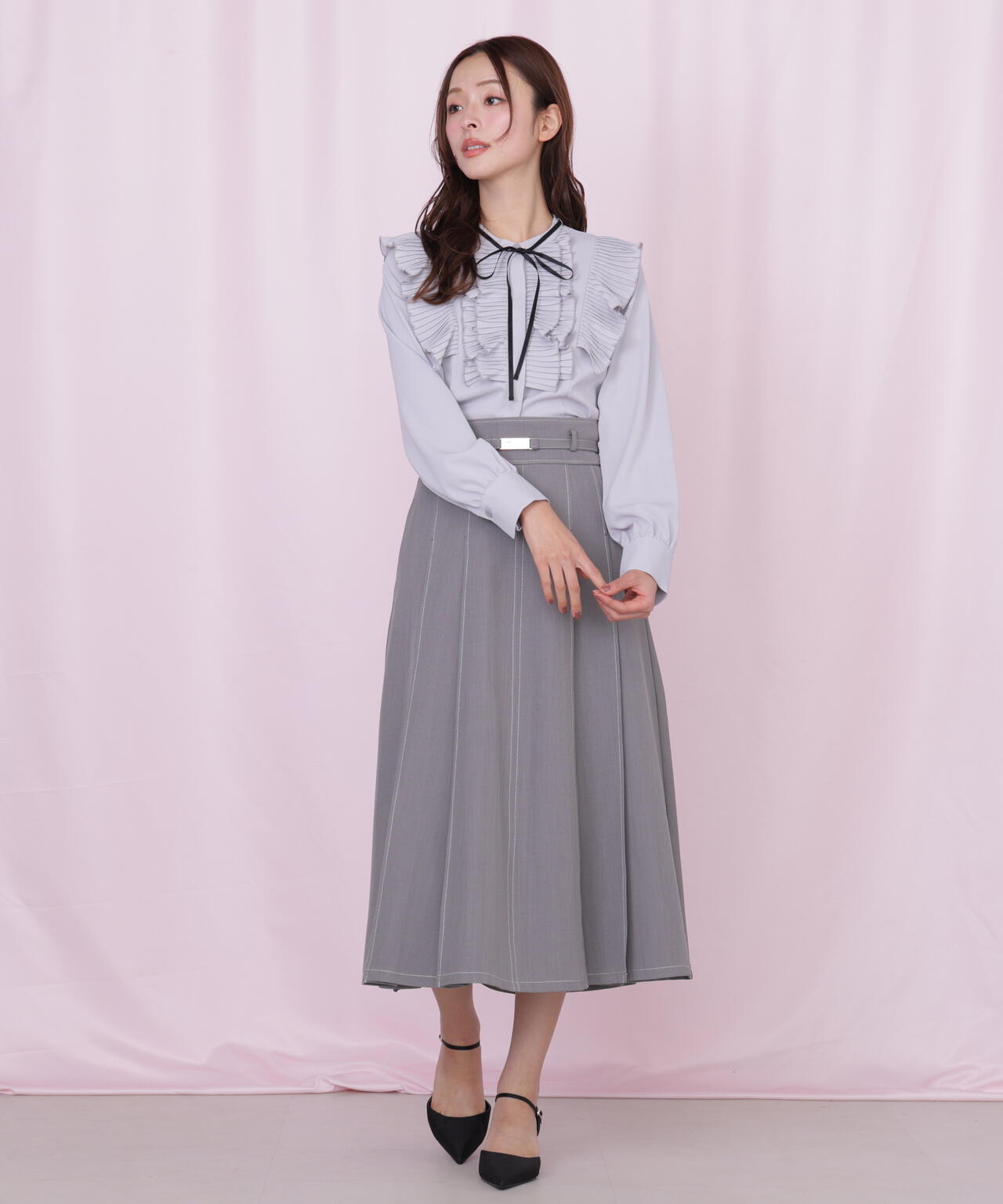 <セットアップ対応>ベーシックツイルスカート