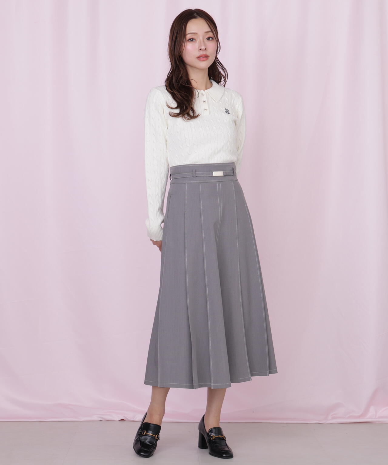 <セットアップ対応>ベーシックツイルスカート