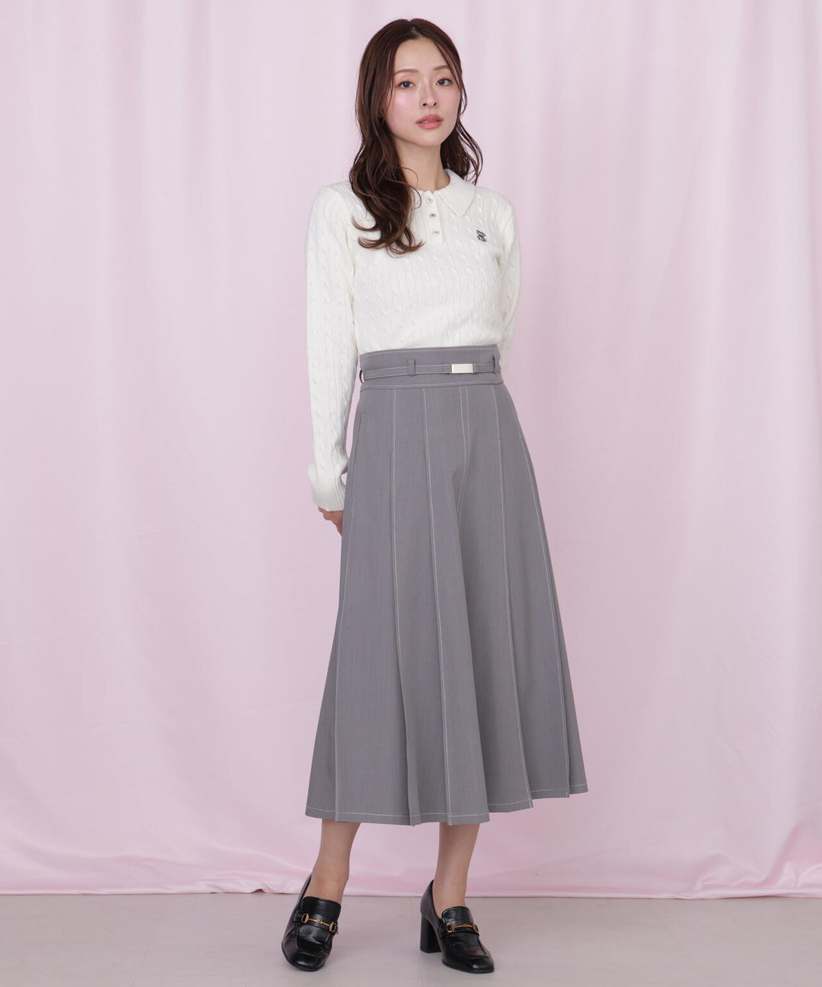 <セットアップ対応>ベーシックツイルスカート