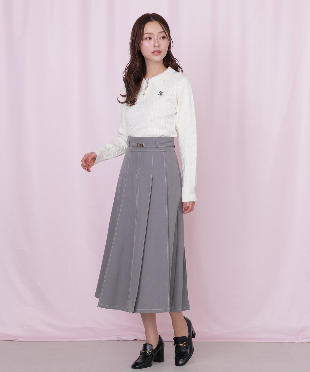 <セットアップ対応>ベーシックツイルスカート