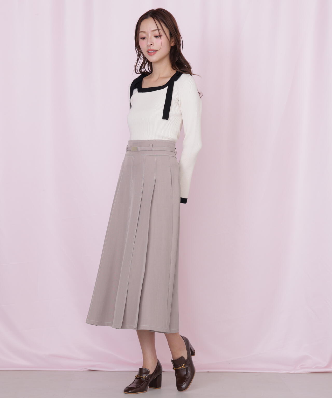 <セットアップ対応>ベーシックツイルスカート