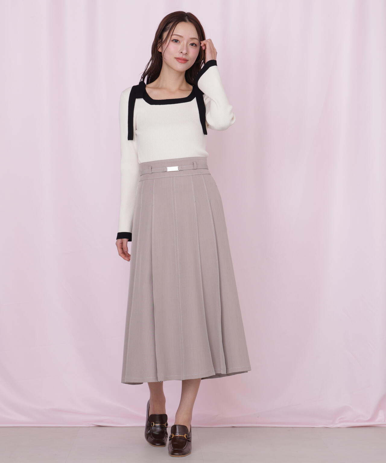 <セットアップ対応>ベーシックツイルスカート