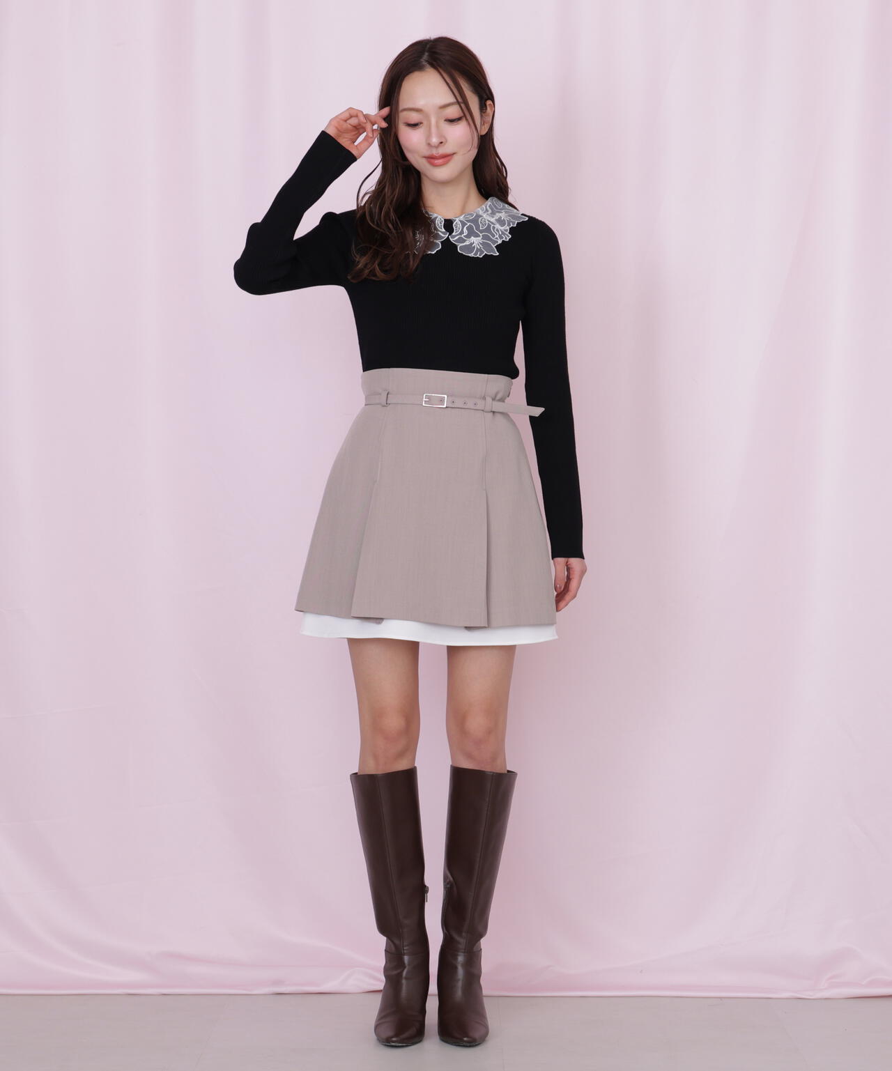 <セットアップ対応>ベーシックツイルスカート