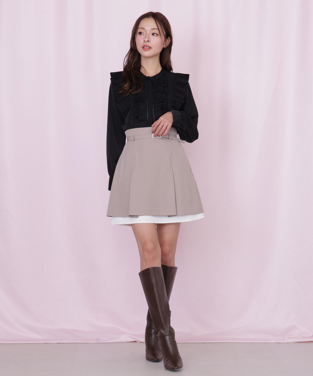 <セットアップ対応>ベーシックツイルスカート