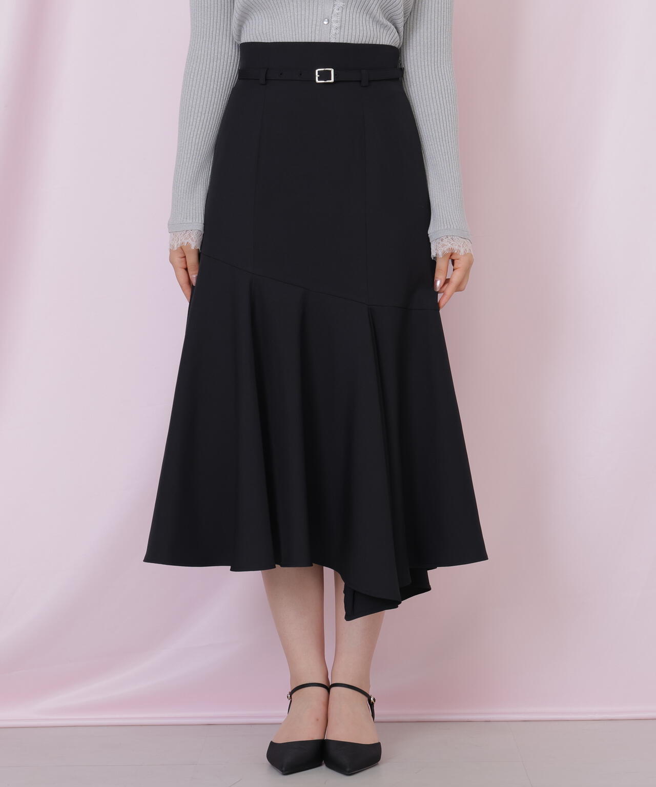 イレギュラーヘムマーメイドスカート