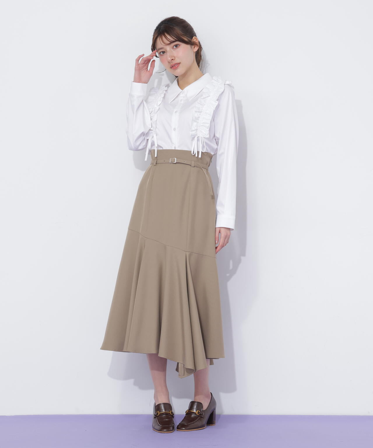 イレギュラーヘムマーメイドスカート