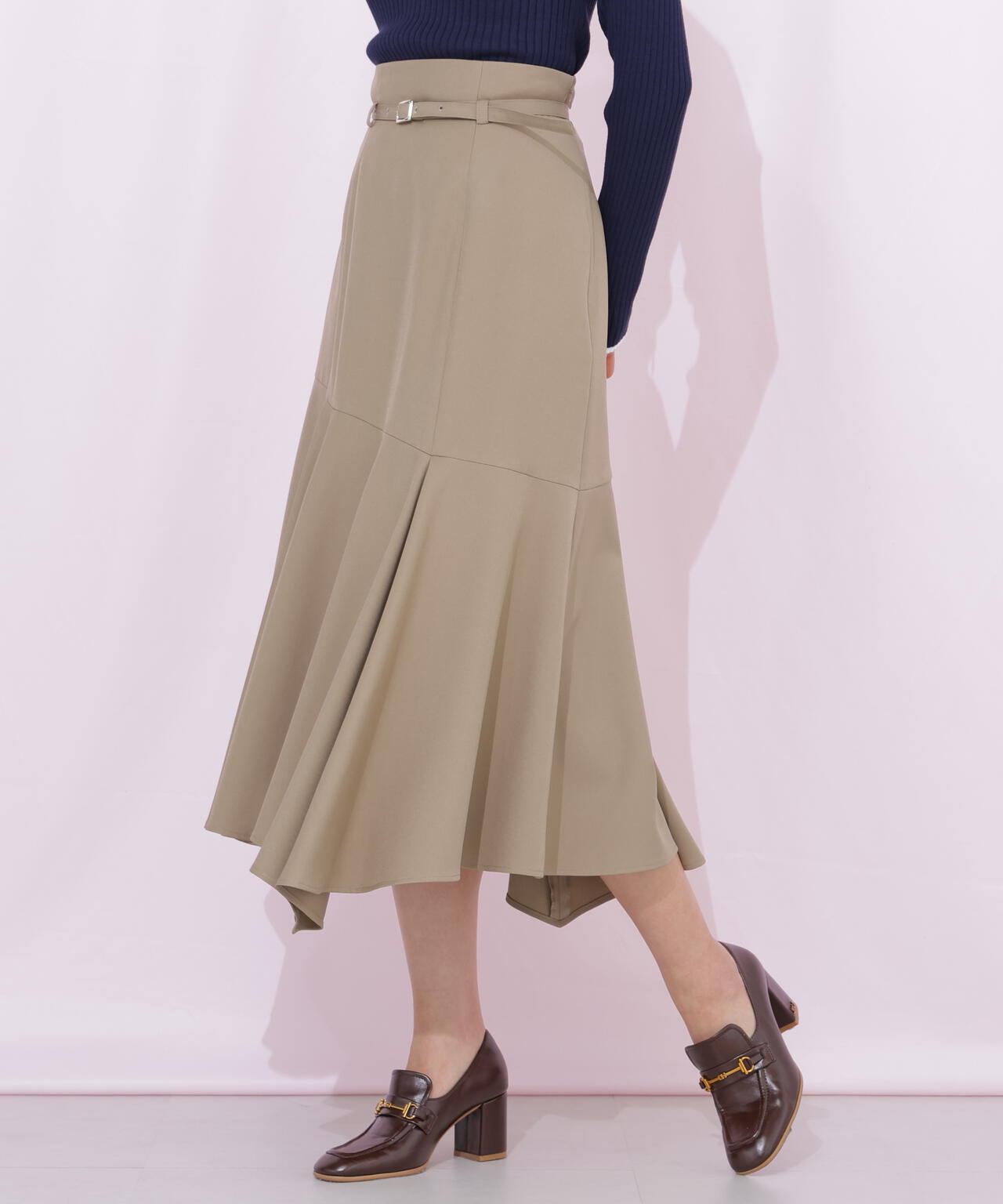 イレギュラーヘムマーメイドスカート