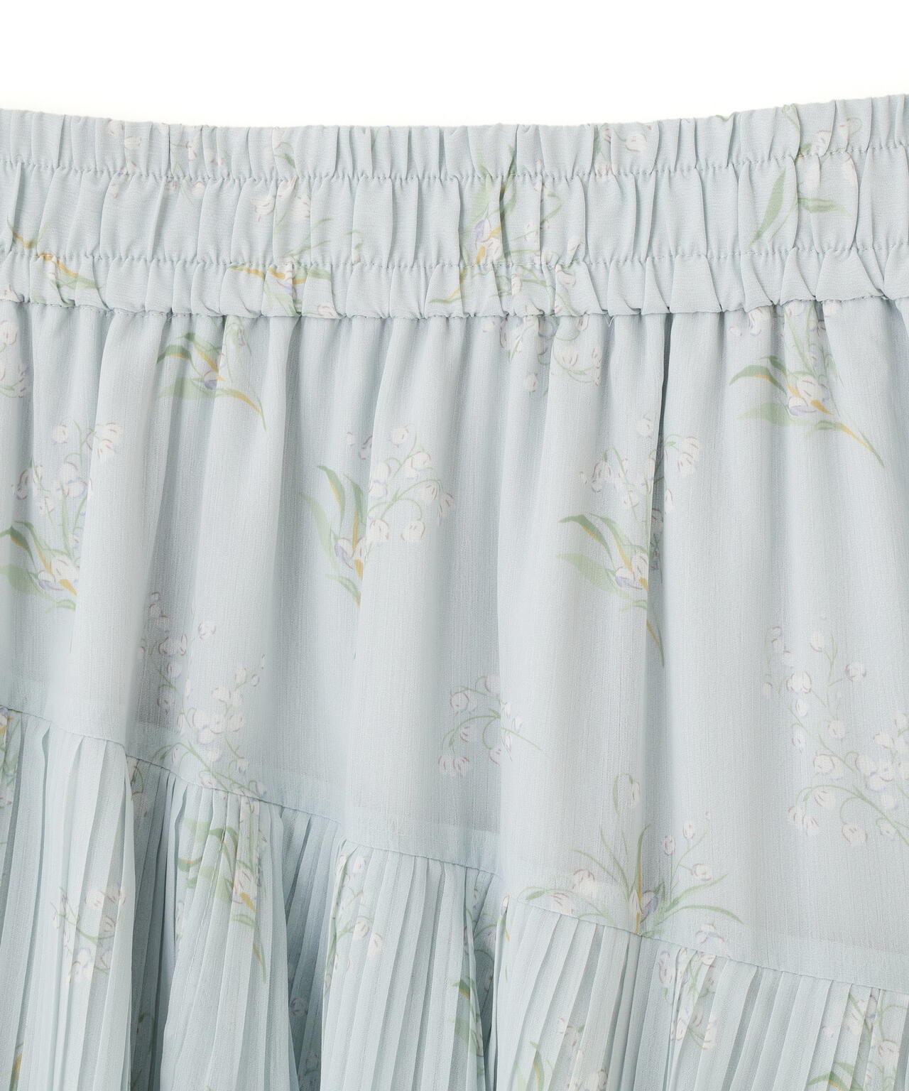 プリーツランダムティアードスカート