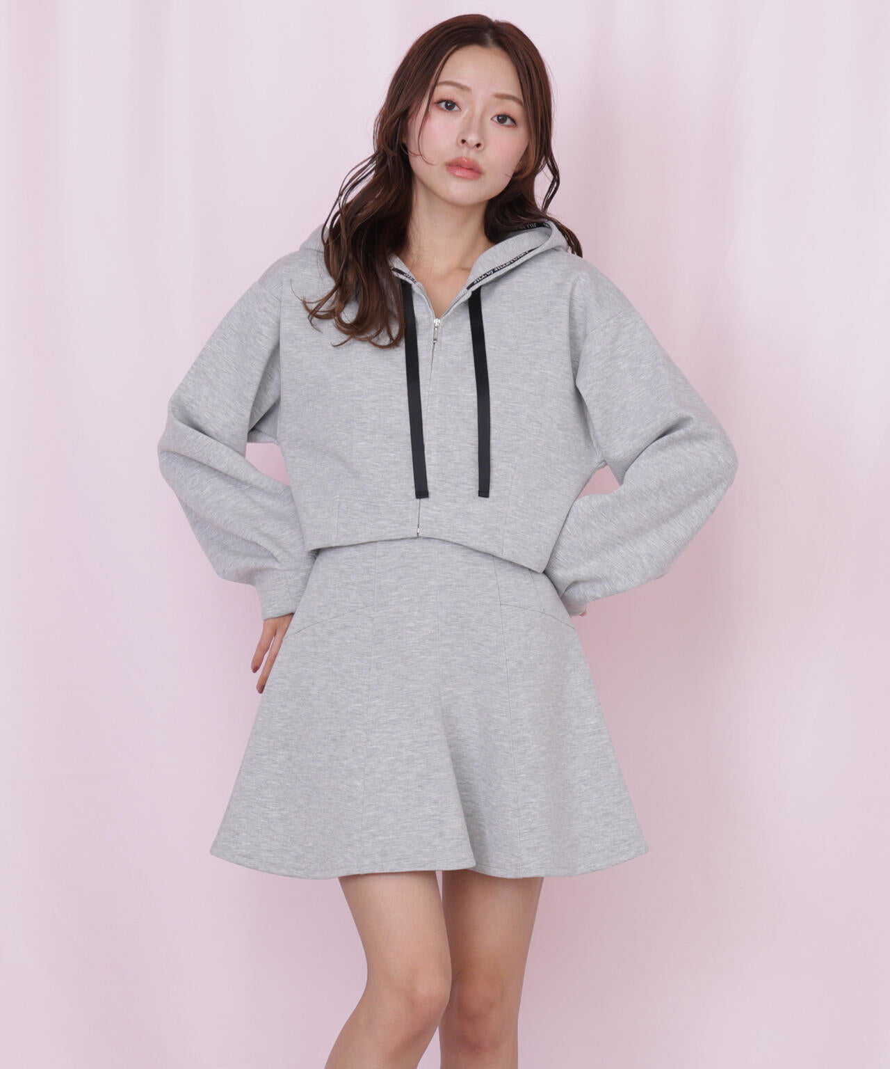 ダイバー素材インナーパンツ付スカート