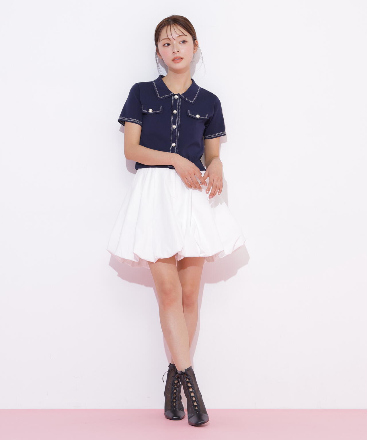 インパン付きバルーンミニスカート