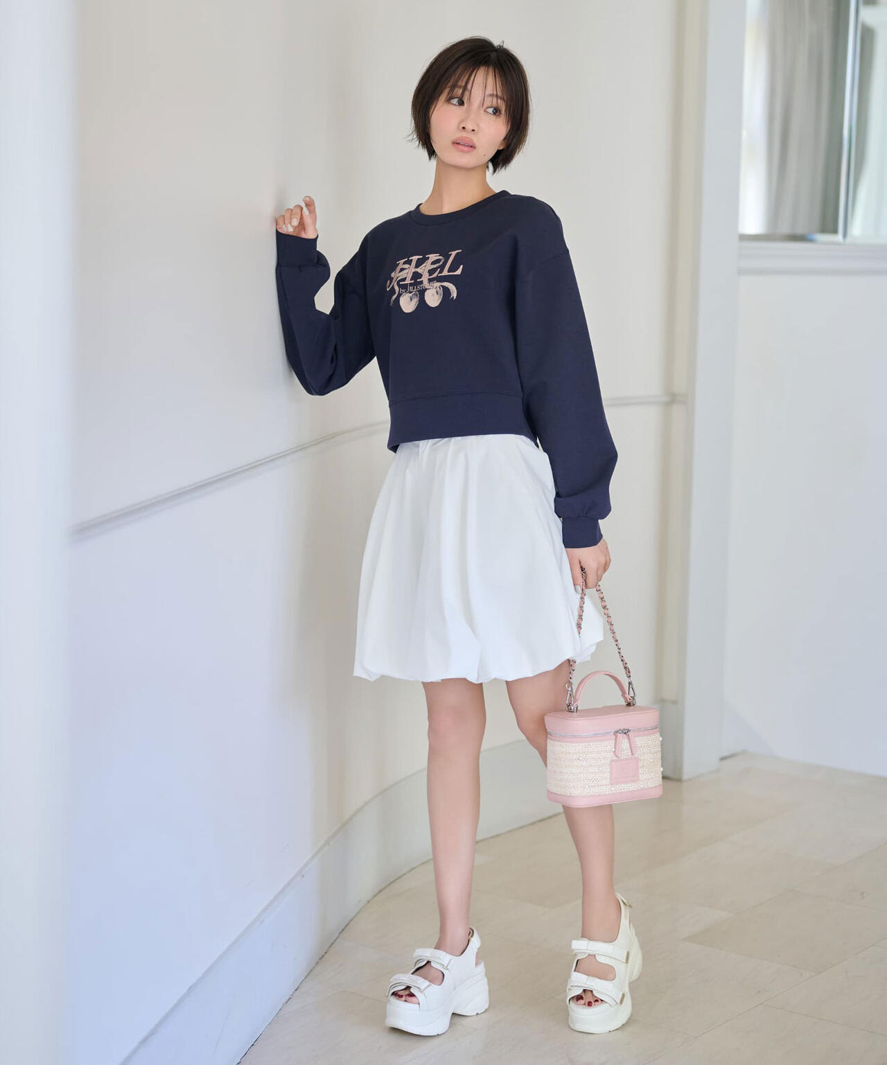 インパン付きバルーンミニスカート