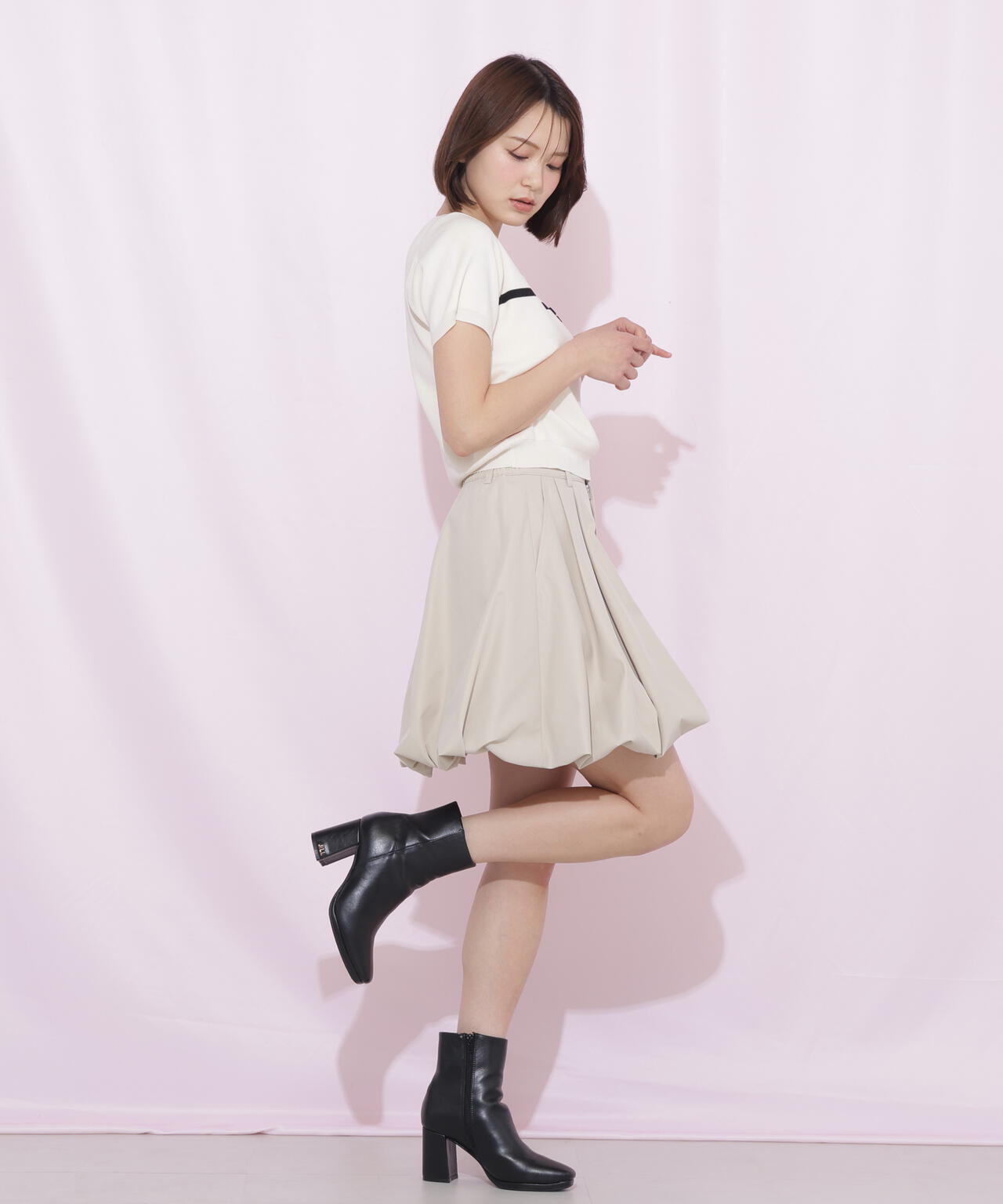 インパン付きバルーンミニスカート