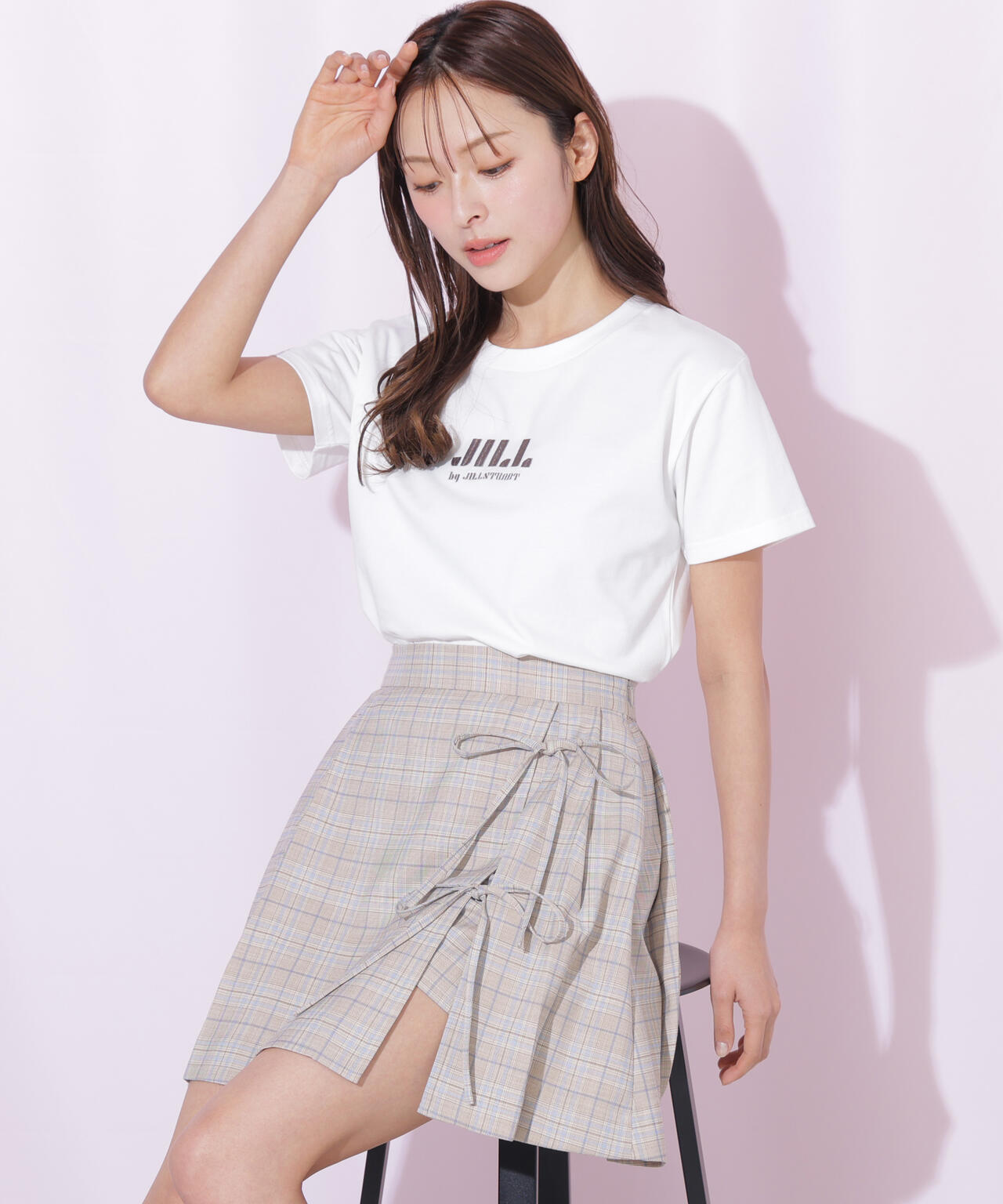 セットアップ対応ラップリボンミニスカート