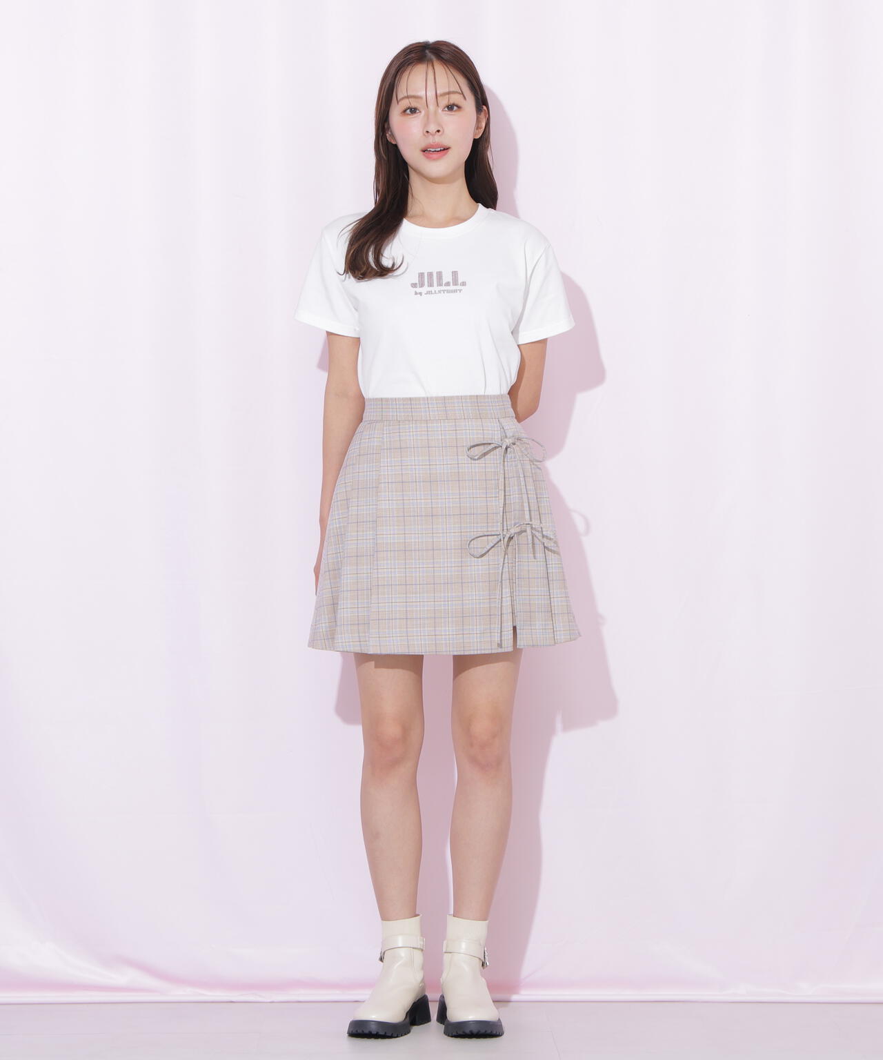 セットアップ対応ラップリボンミニスカート