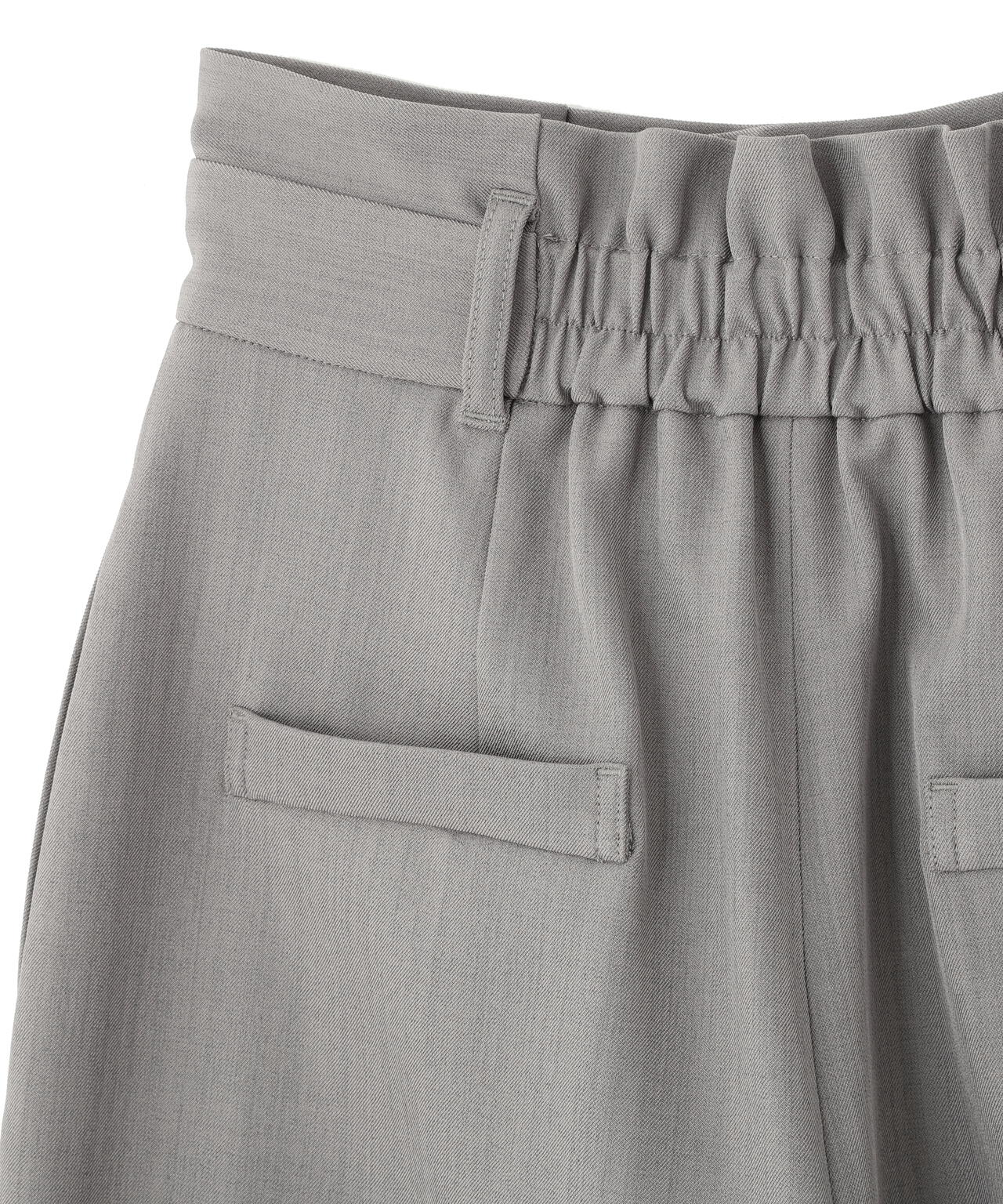 <セットアップ対応>太ベルト付きスラックスパンツ