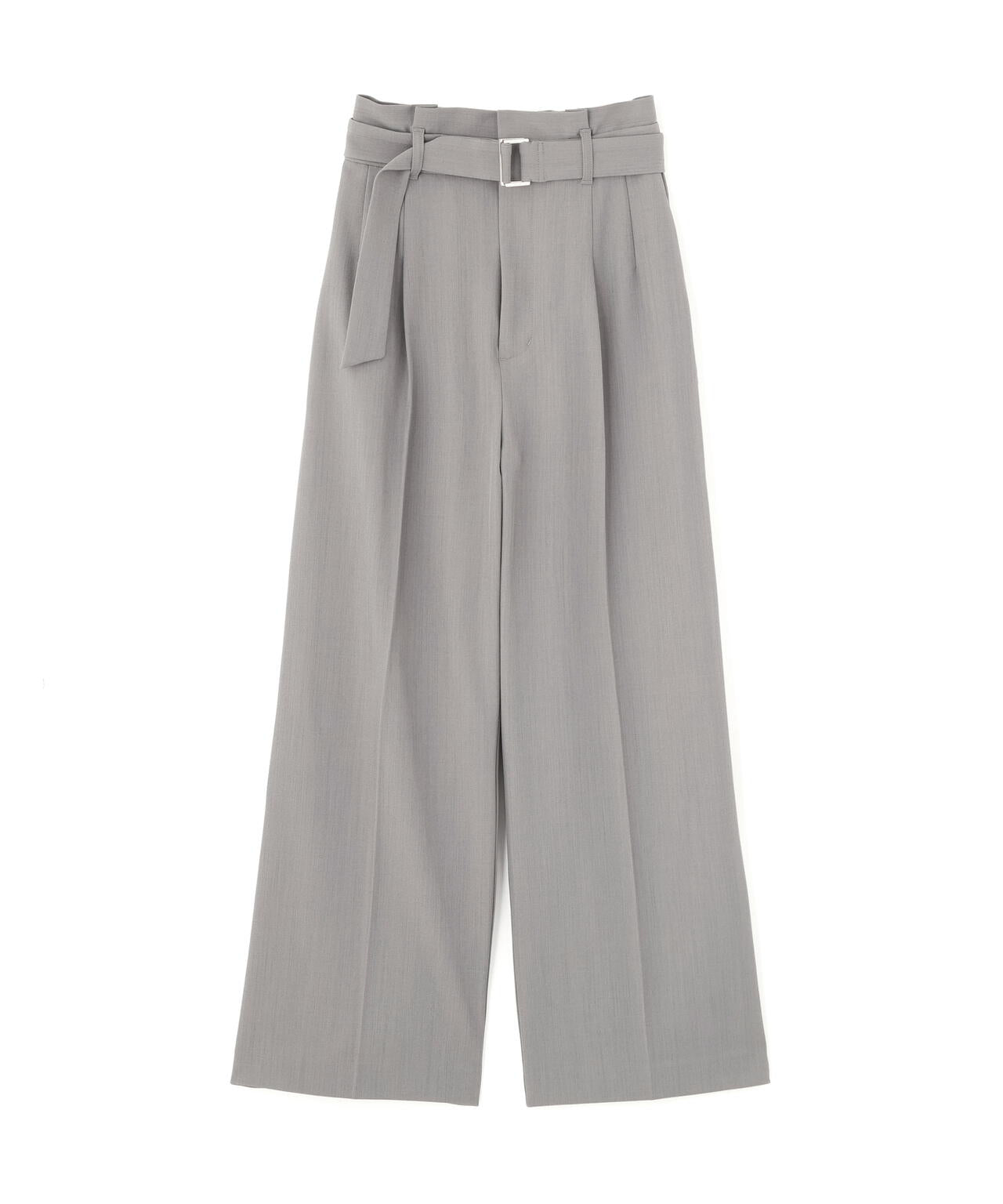 <セットアップ対応>太ベルト付きスラックスパンツ