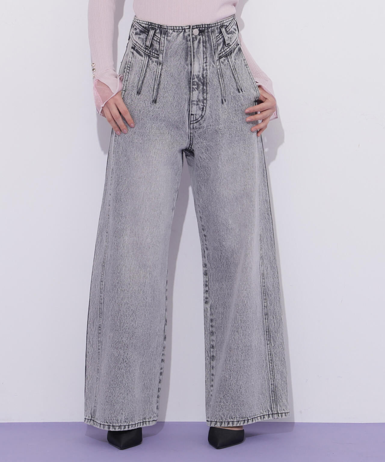 構築パネルワイドデニム