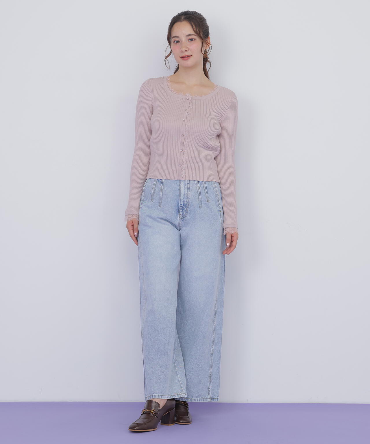 構築パネルワイドデニム