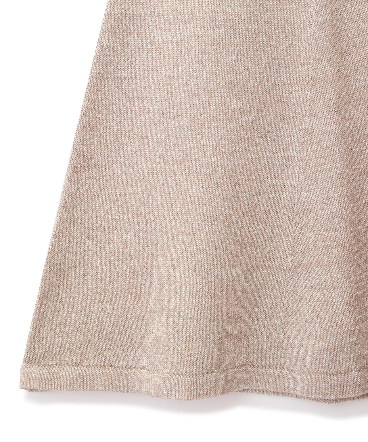 ラメツイード配色ニットワンピース