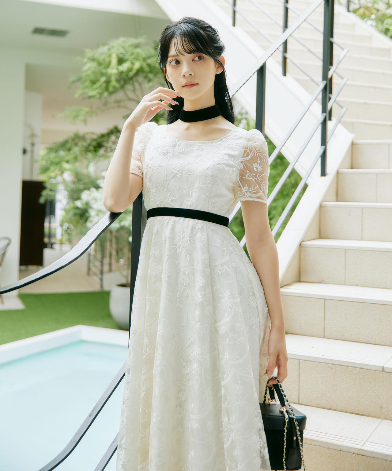 <mikuさんコラボ>エンブロイダリーレースドレス