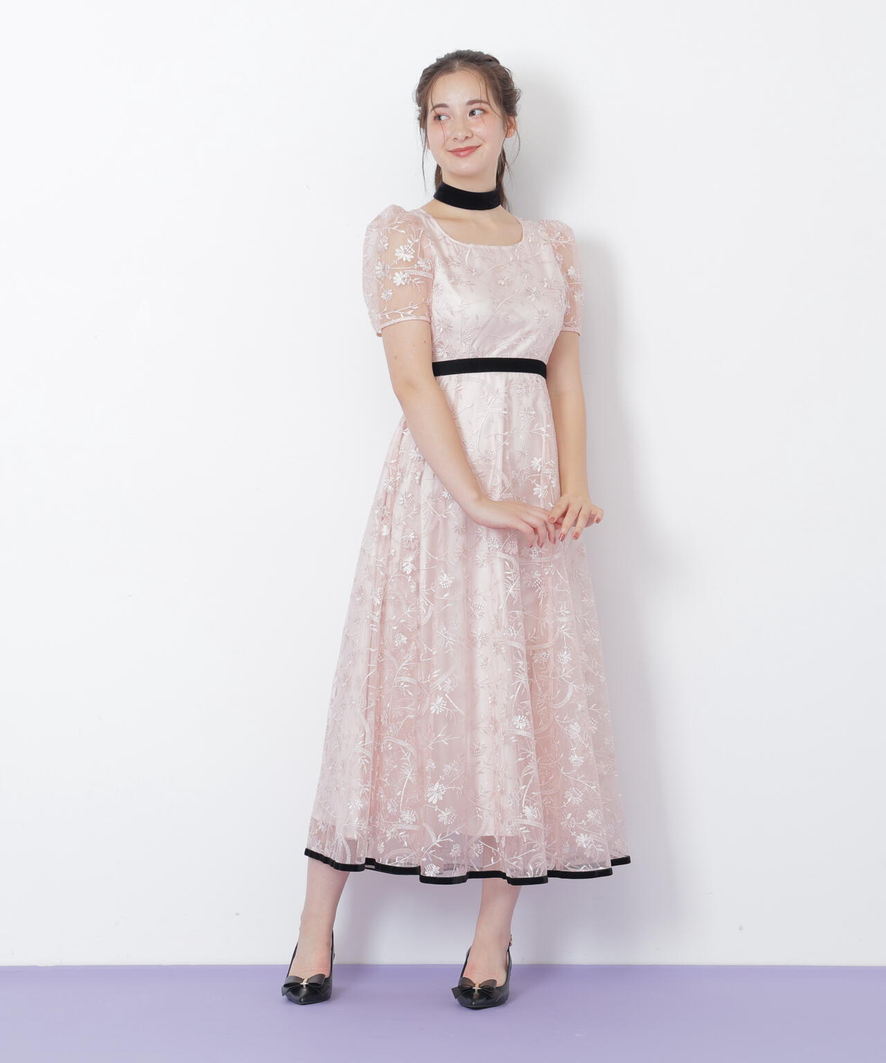 <mikuさんコラボ>エンブロイダリーレースドレス