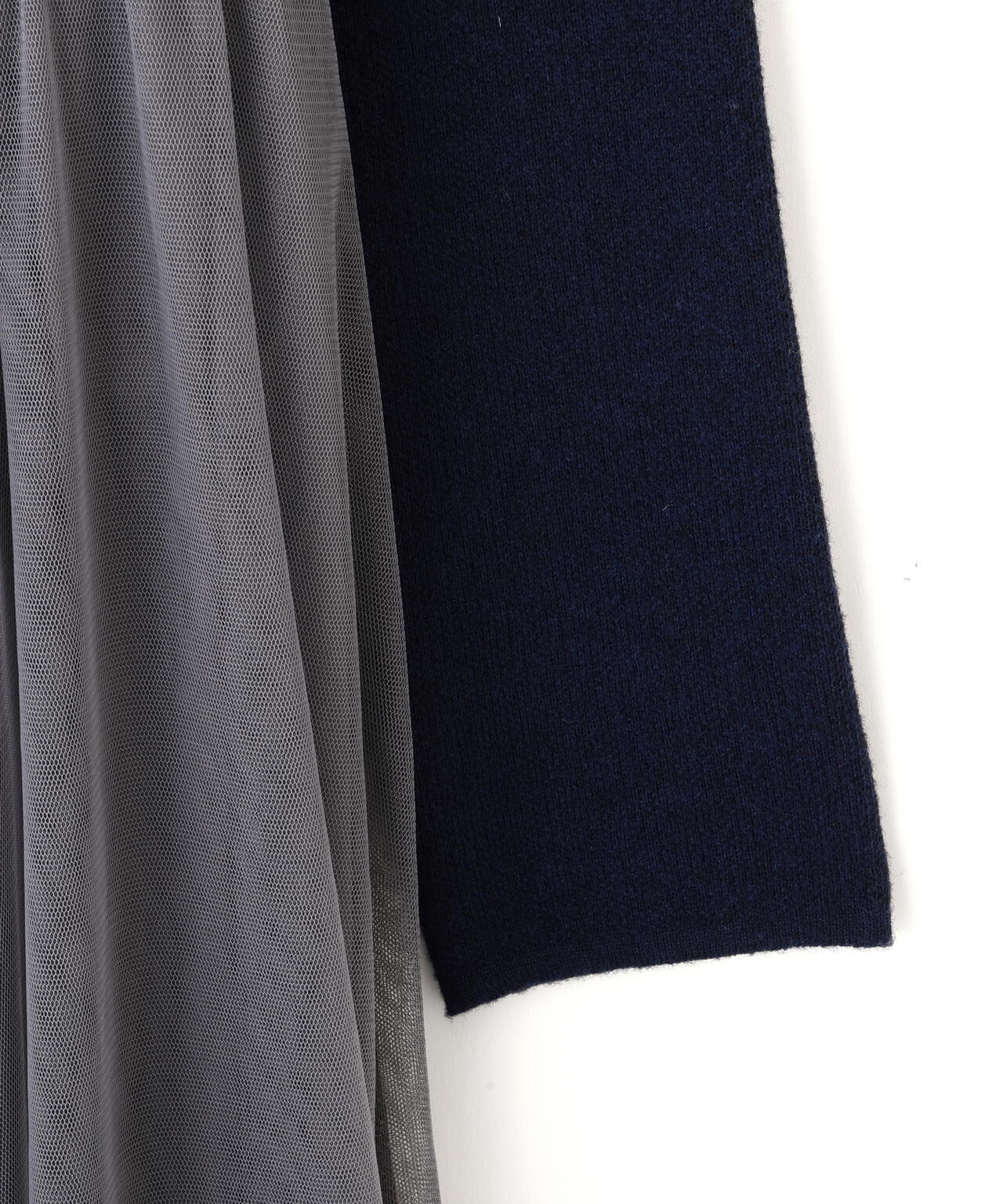 ニットジャケットドッキングワンピース