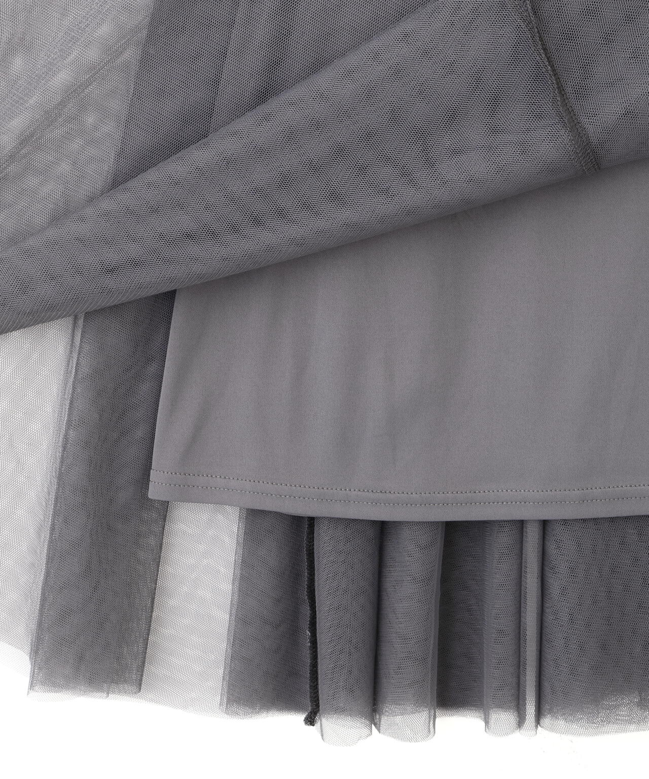 ニットジャケットドッキングワンピース