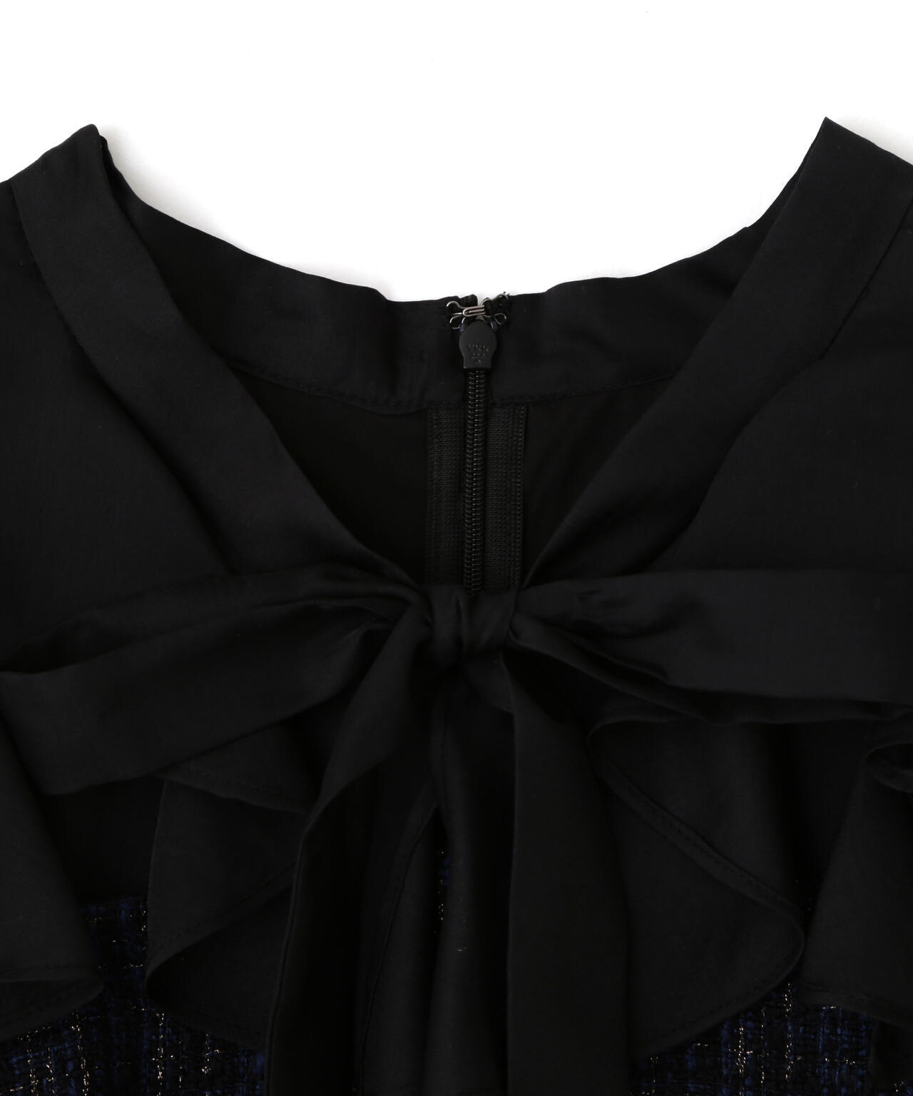 ブラウスドッキングツィードワンピース