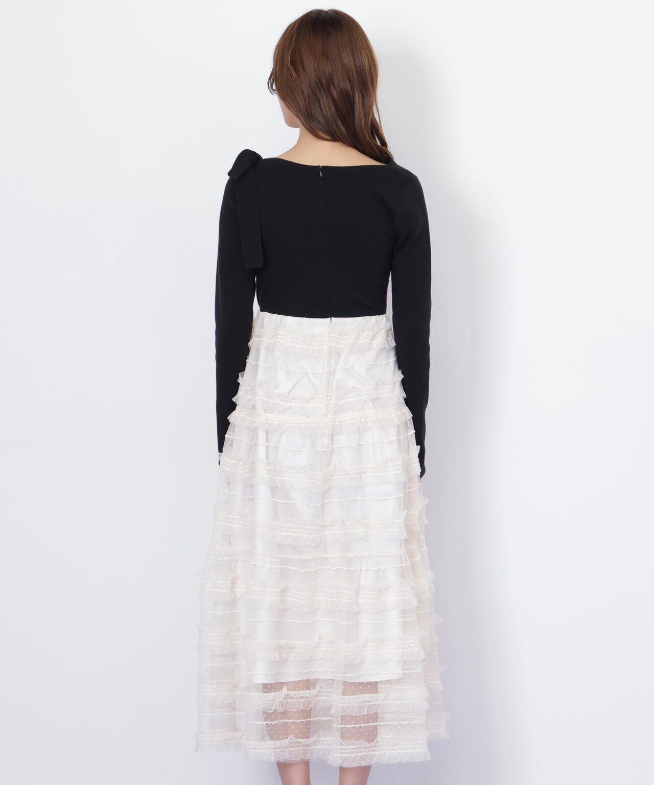 フリルチュールドッキングワンピース