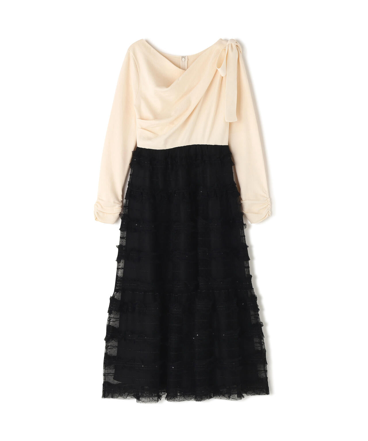 フリルチュールドッキングワンピース