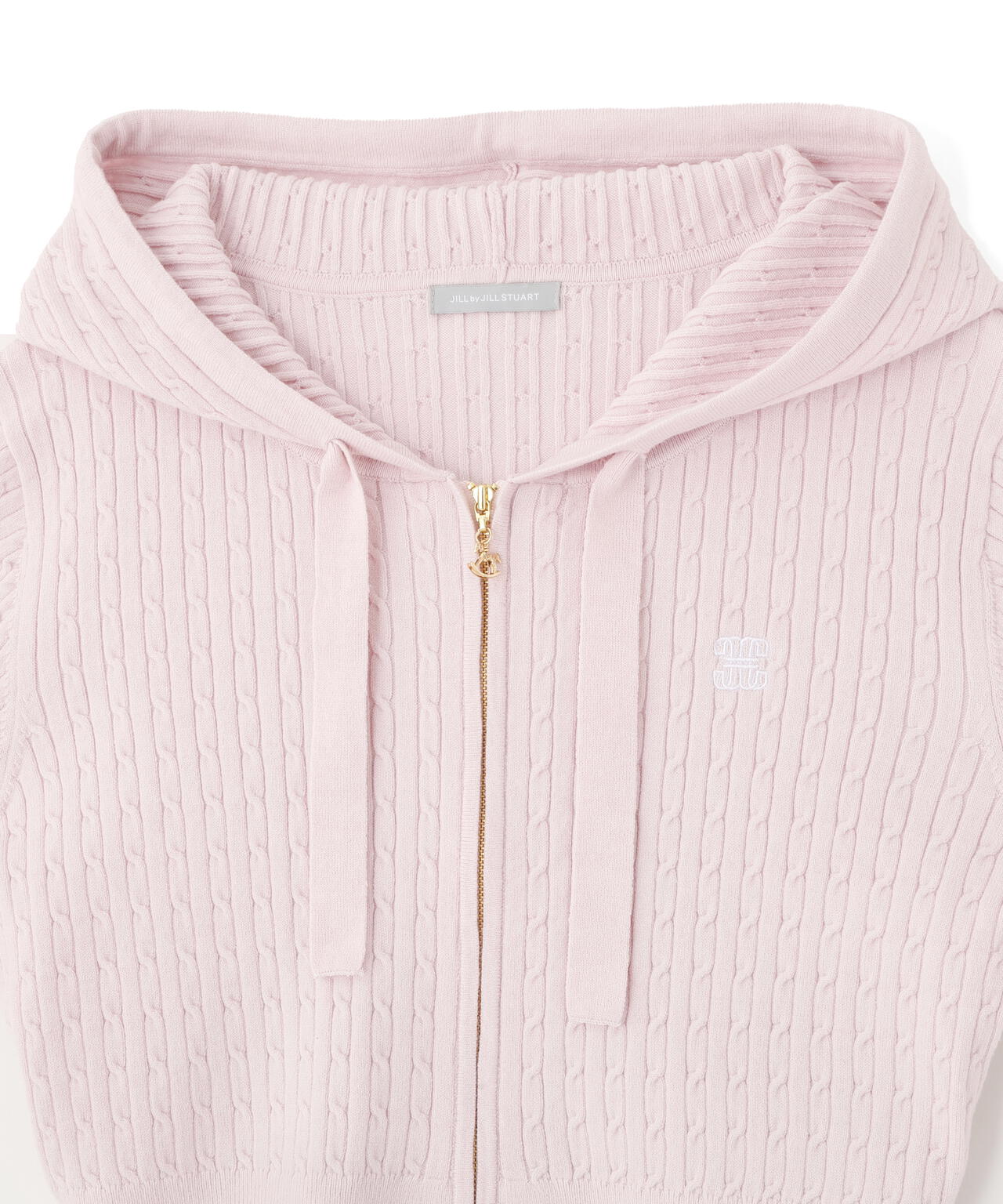 ケーブルニットパーカーセットアップ