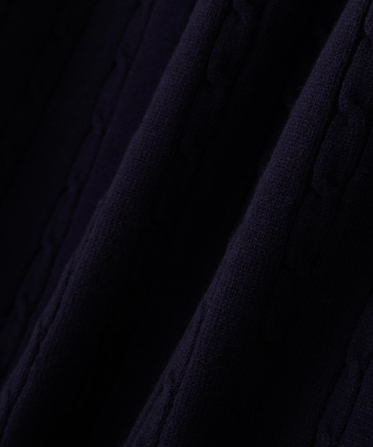 ケーブルニットパーカーセットアップ