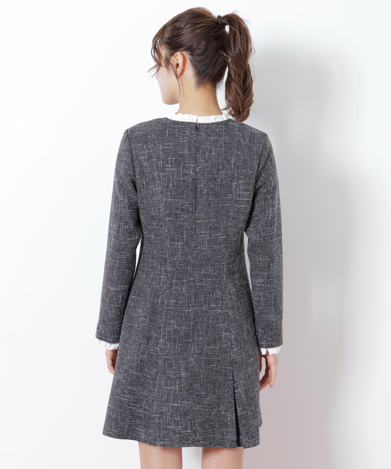 ツィードミニワンピース