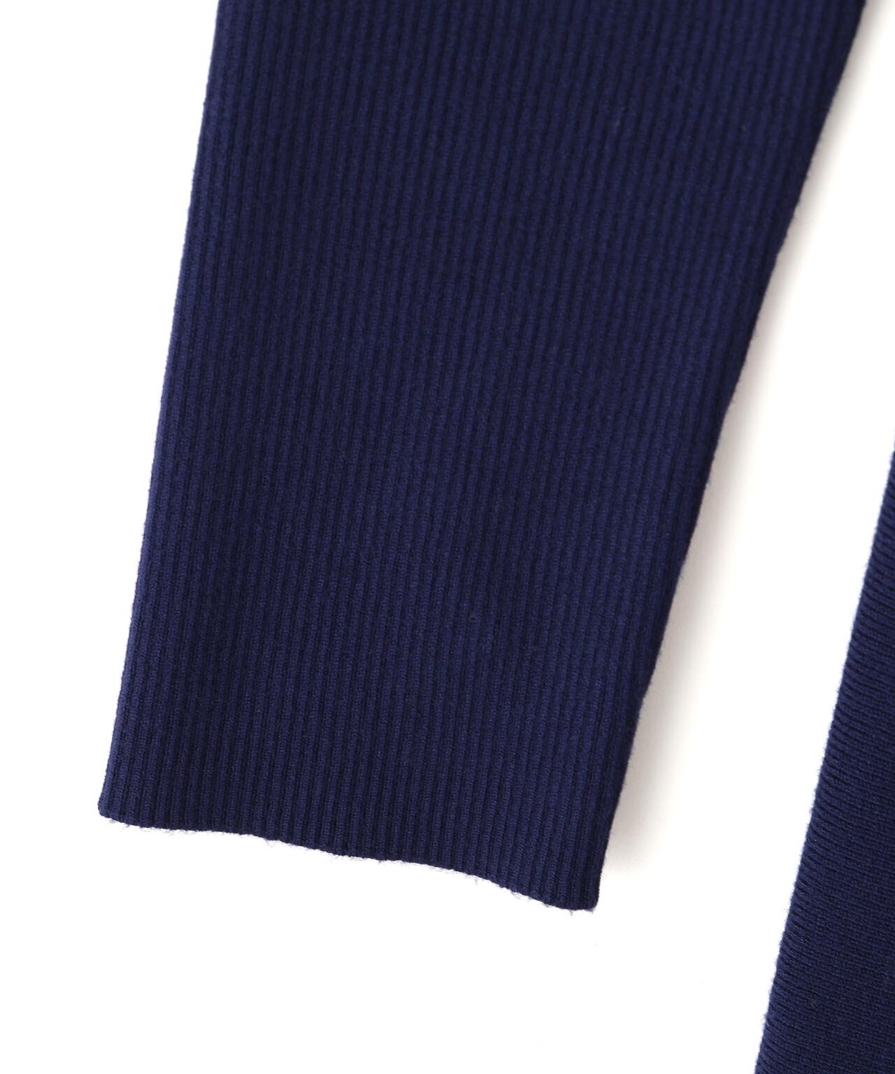 フリル襟バイカラーニットワンピース