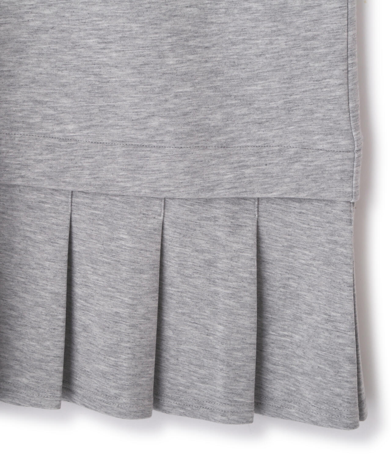 スウェットプリーツミニワンピース