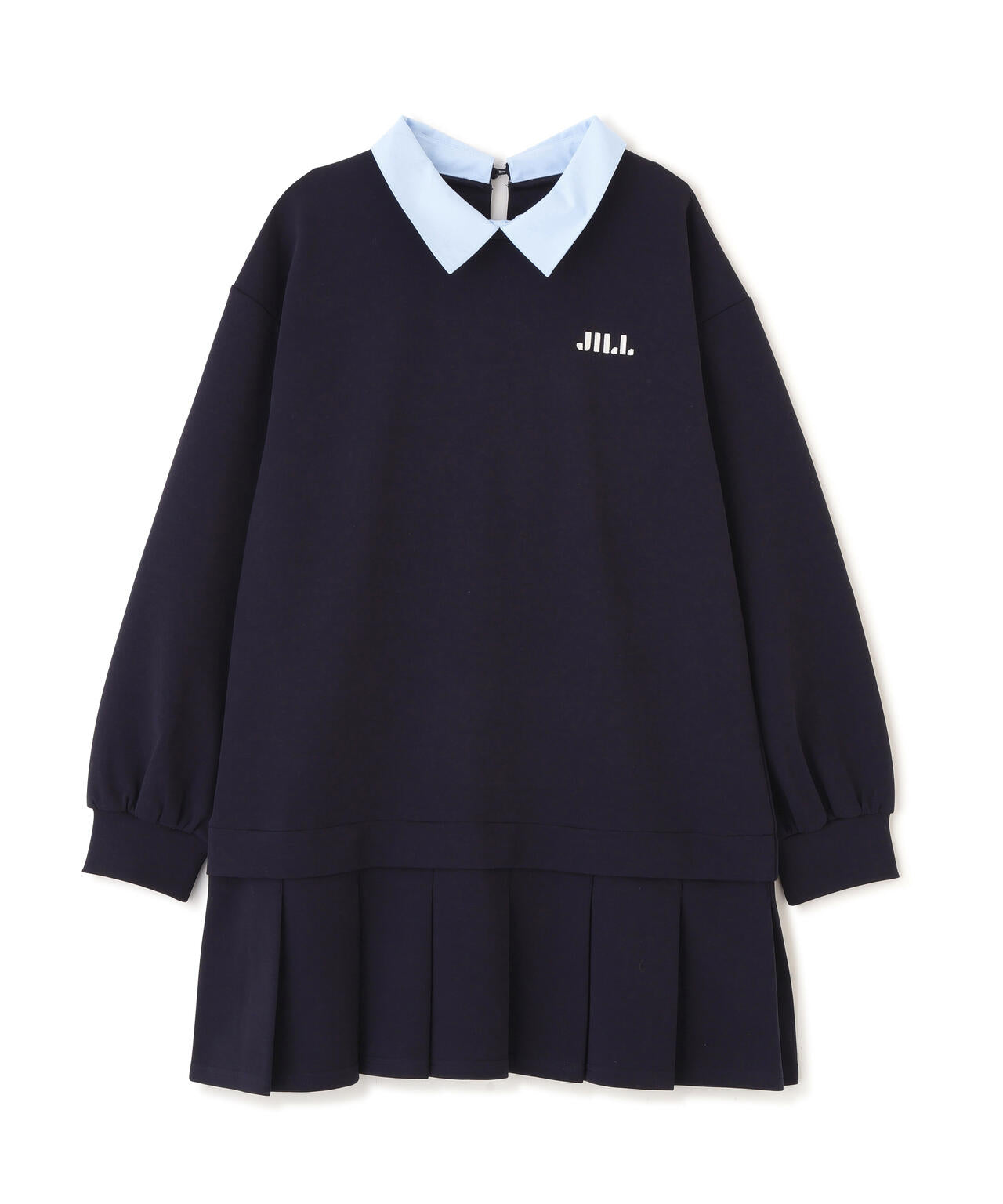 スウェットプリーツミニワンピース