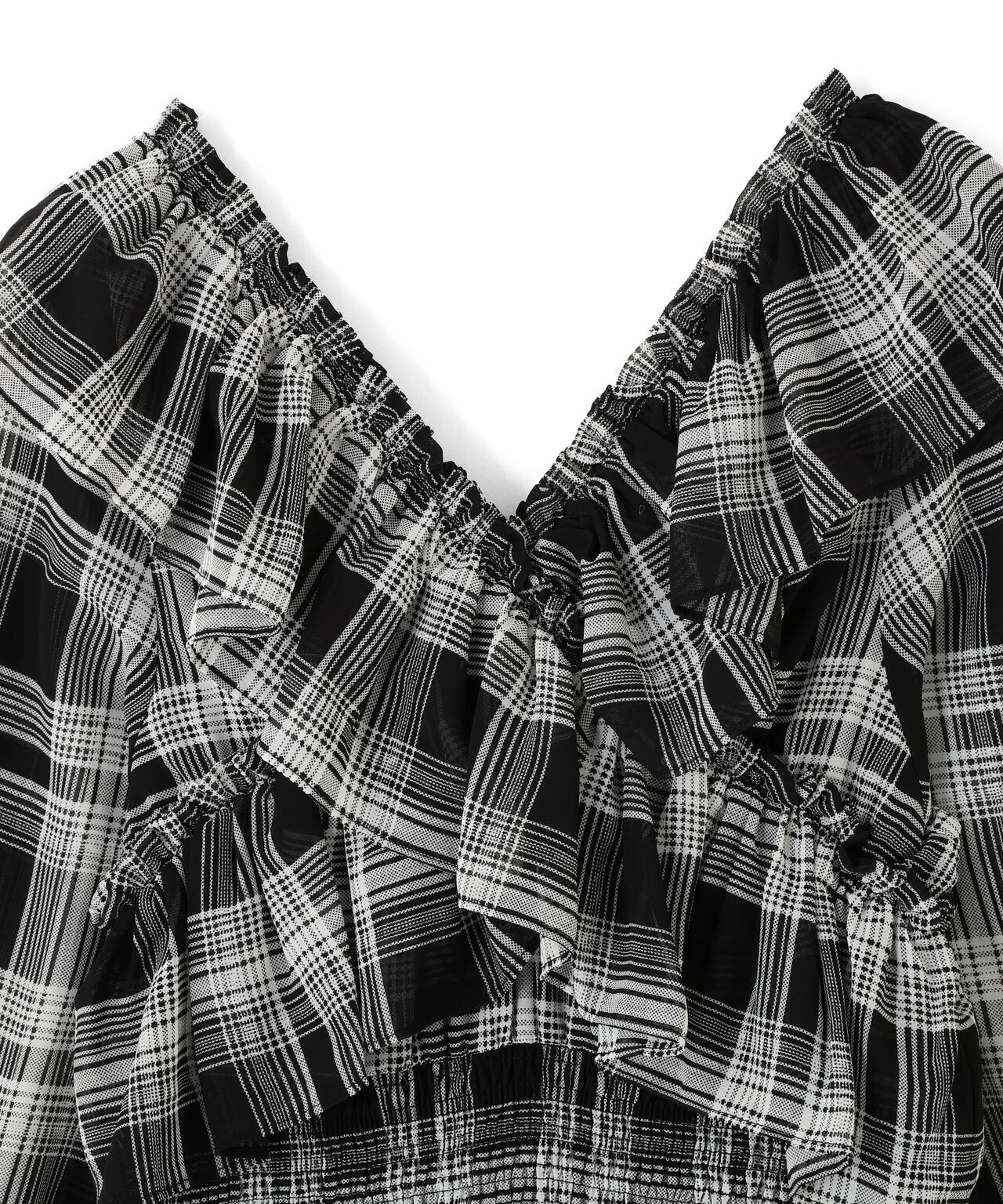 クロスフリルワンピース