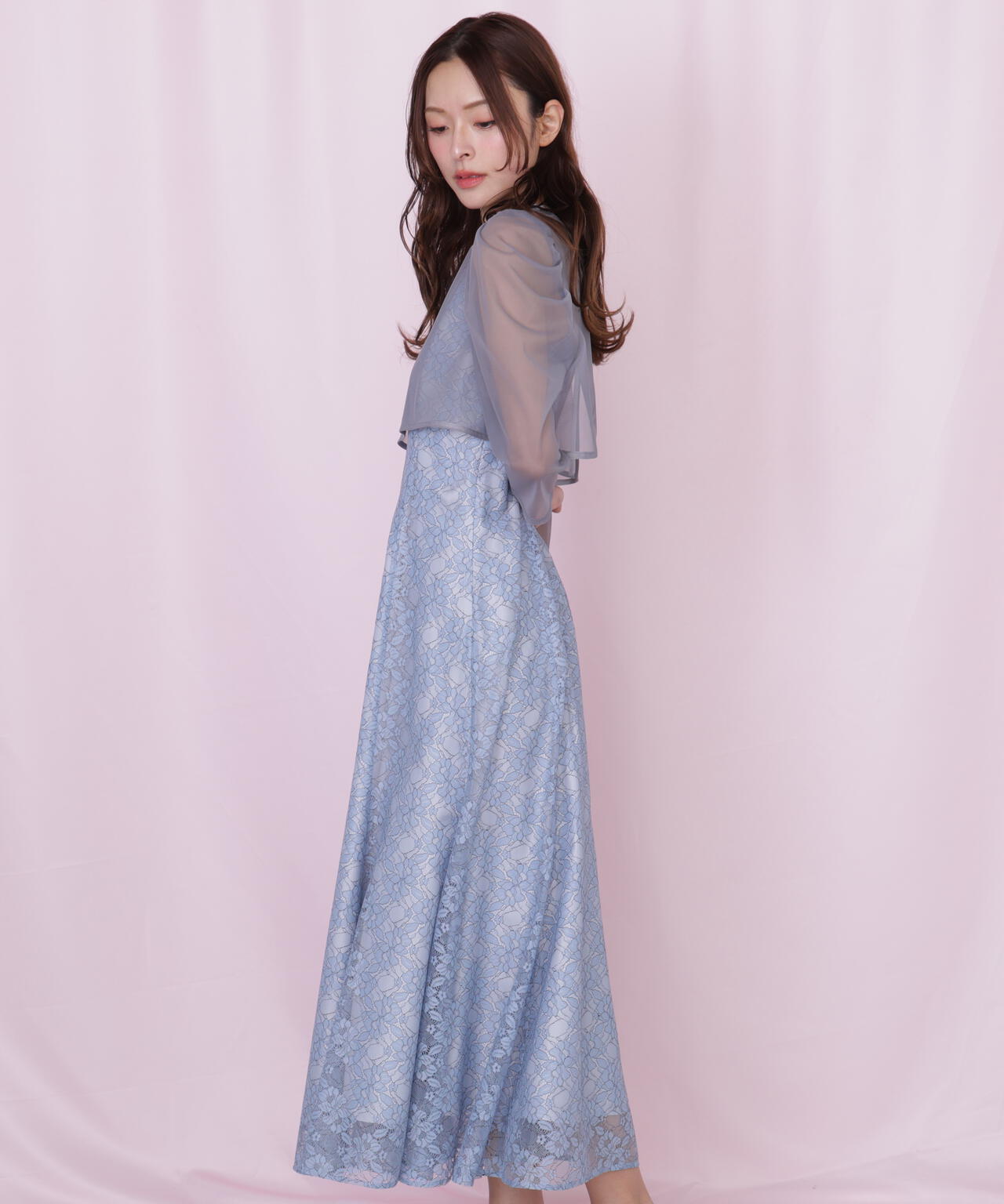 レイヤードレースキャミワンピース