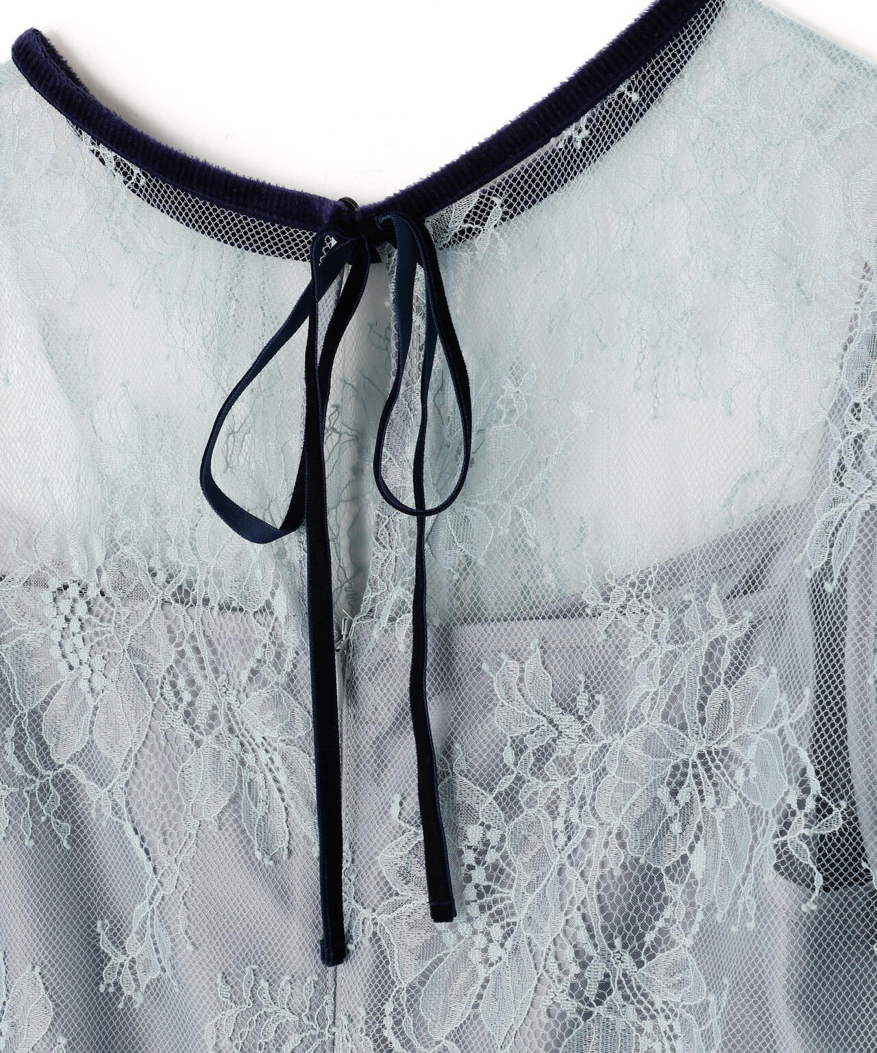 ベロアリボンシアーワンピース