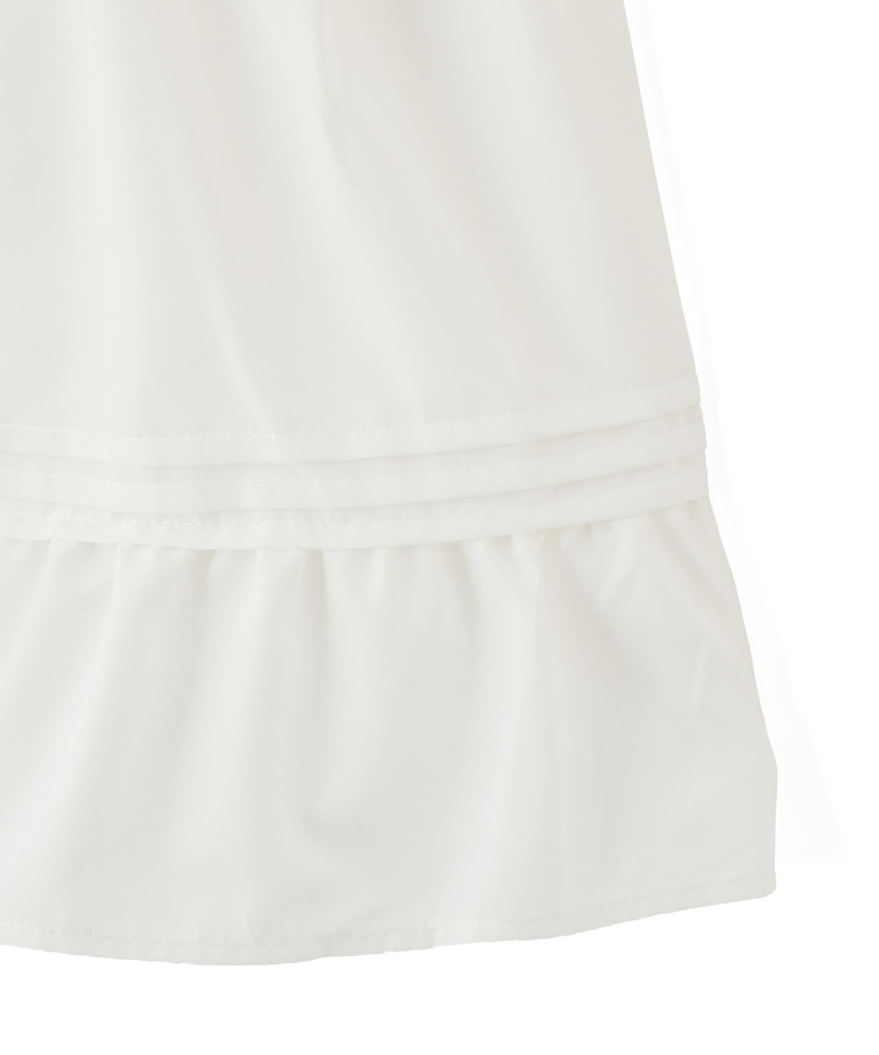 ビッグカラーパーカーティアードミニスカートセット