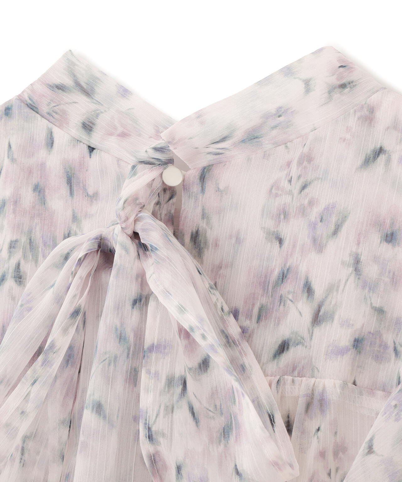 ぼかしフラワープリントワンピース