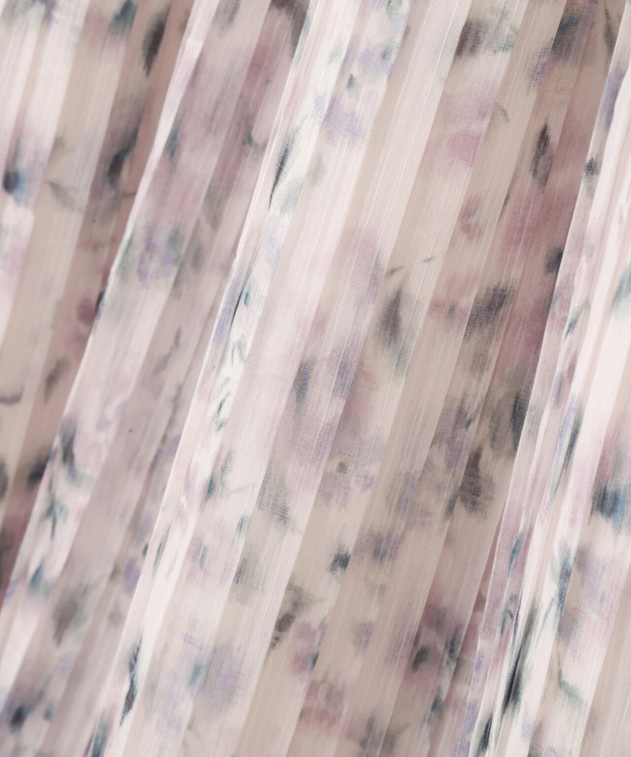 ぼかしフラワープリントワンピース