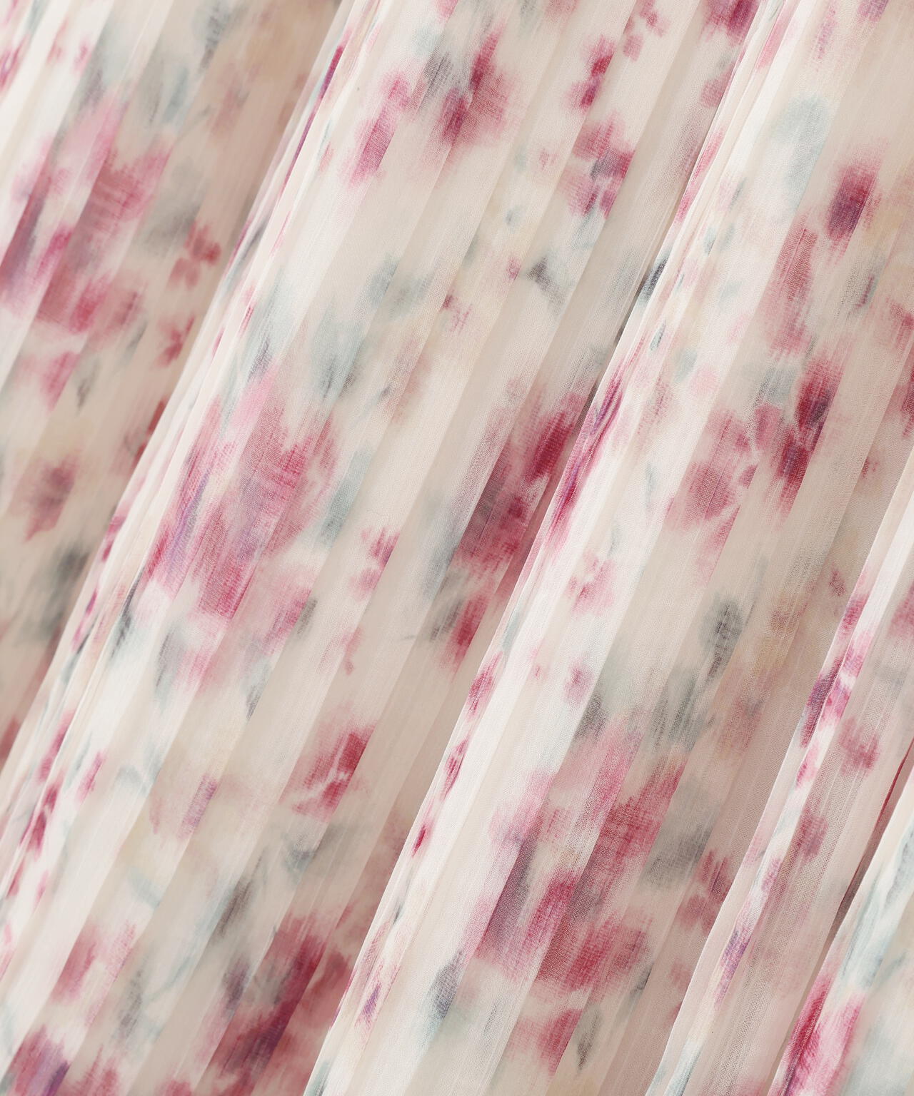 ぼかしフラワープリントワンピース