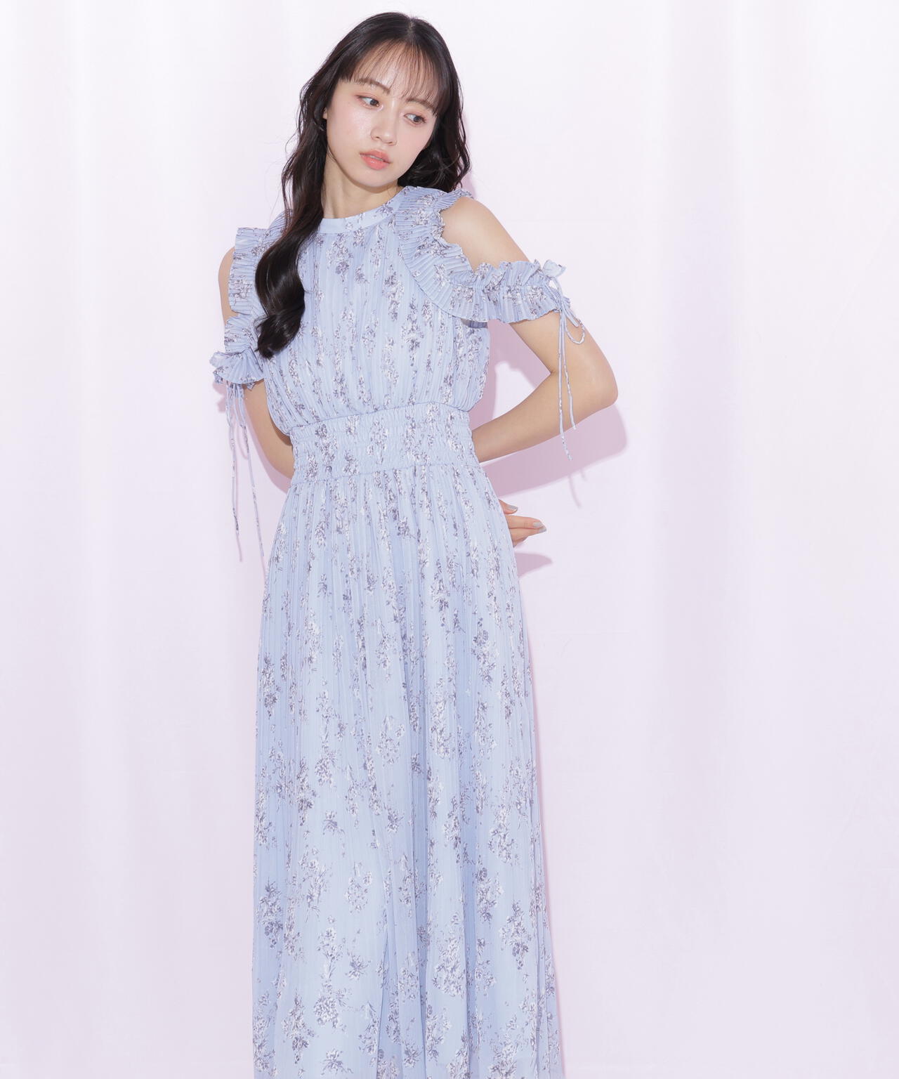 プリーツフリルフラワーワンピース | JILL by JILL STUART（ジル バイ