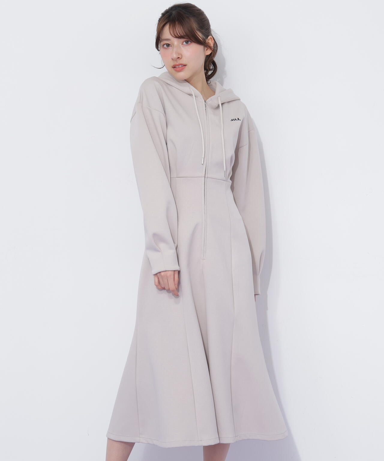 ダイバーフーディーロングワンピース