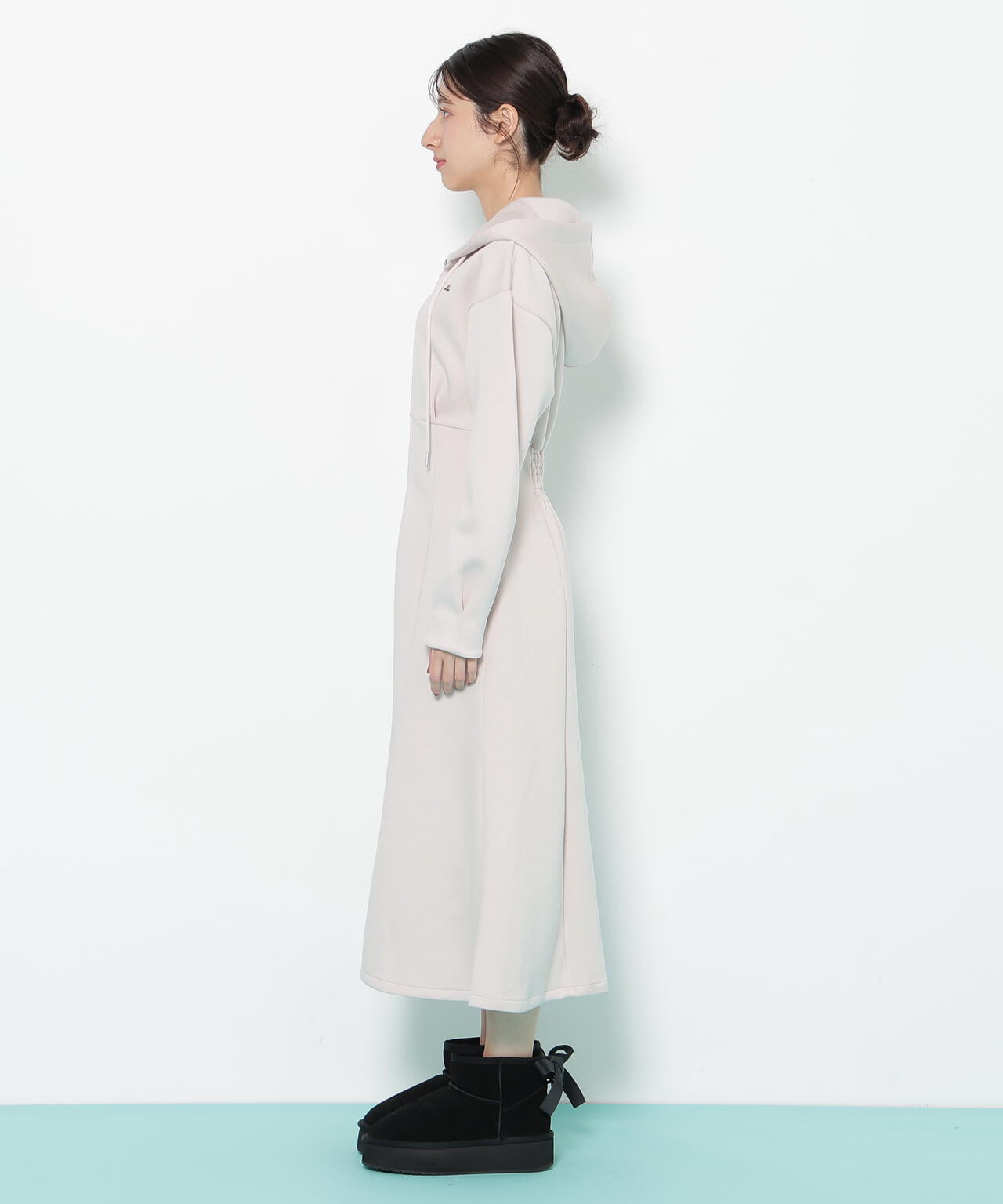 ダイバーフーディーロングワンピース